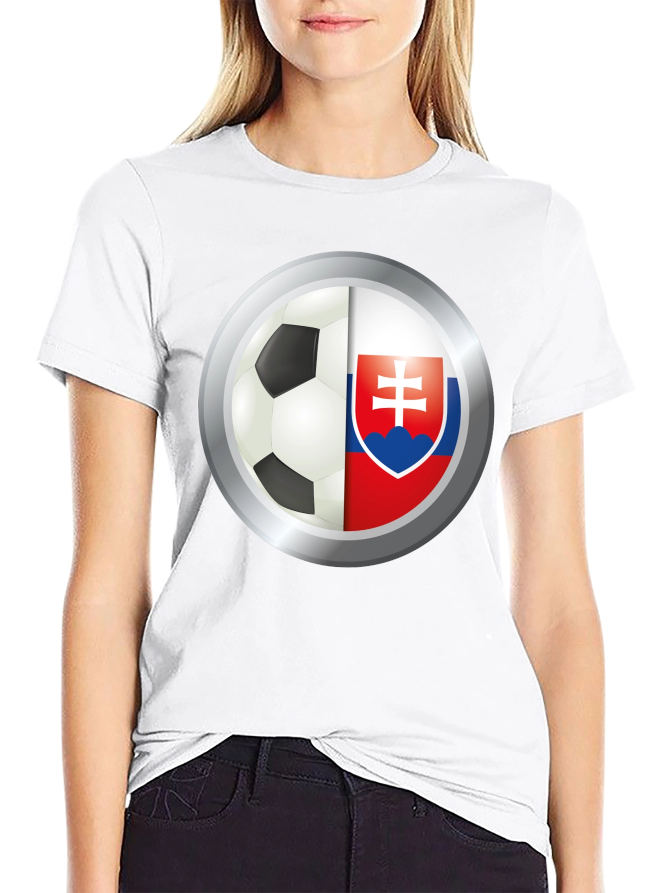 Slovakia Soccer Flag T-Shirt