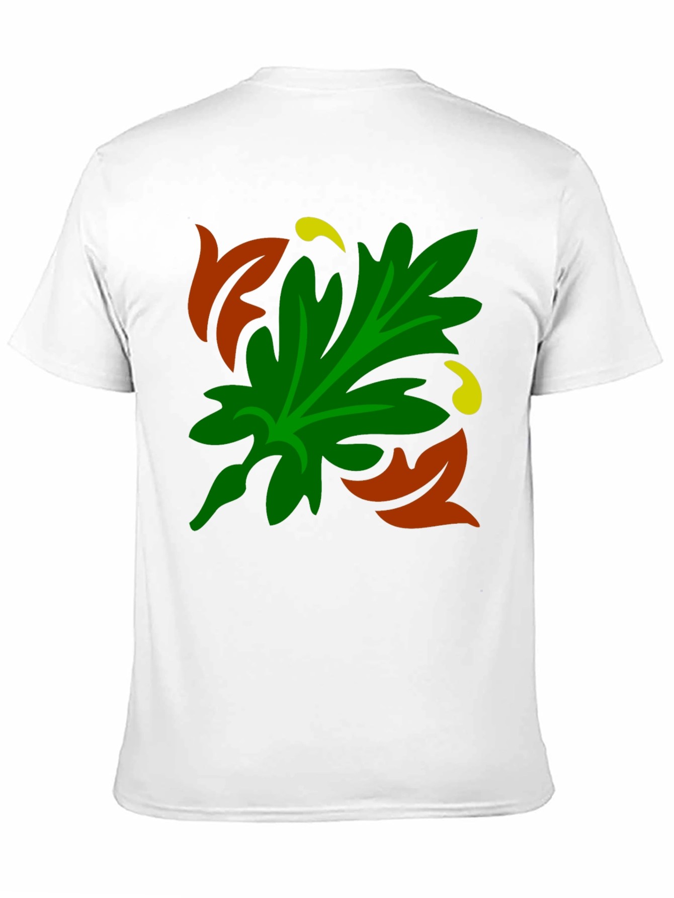 Autumn Leaf Graphic Black T-Shirt