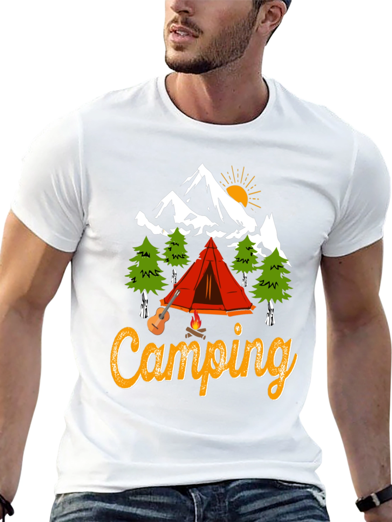 Camping Adventure Graphic T-Shirt