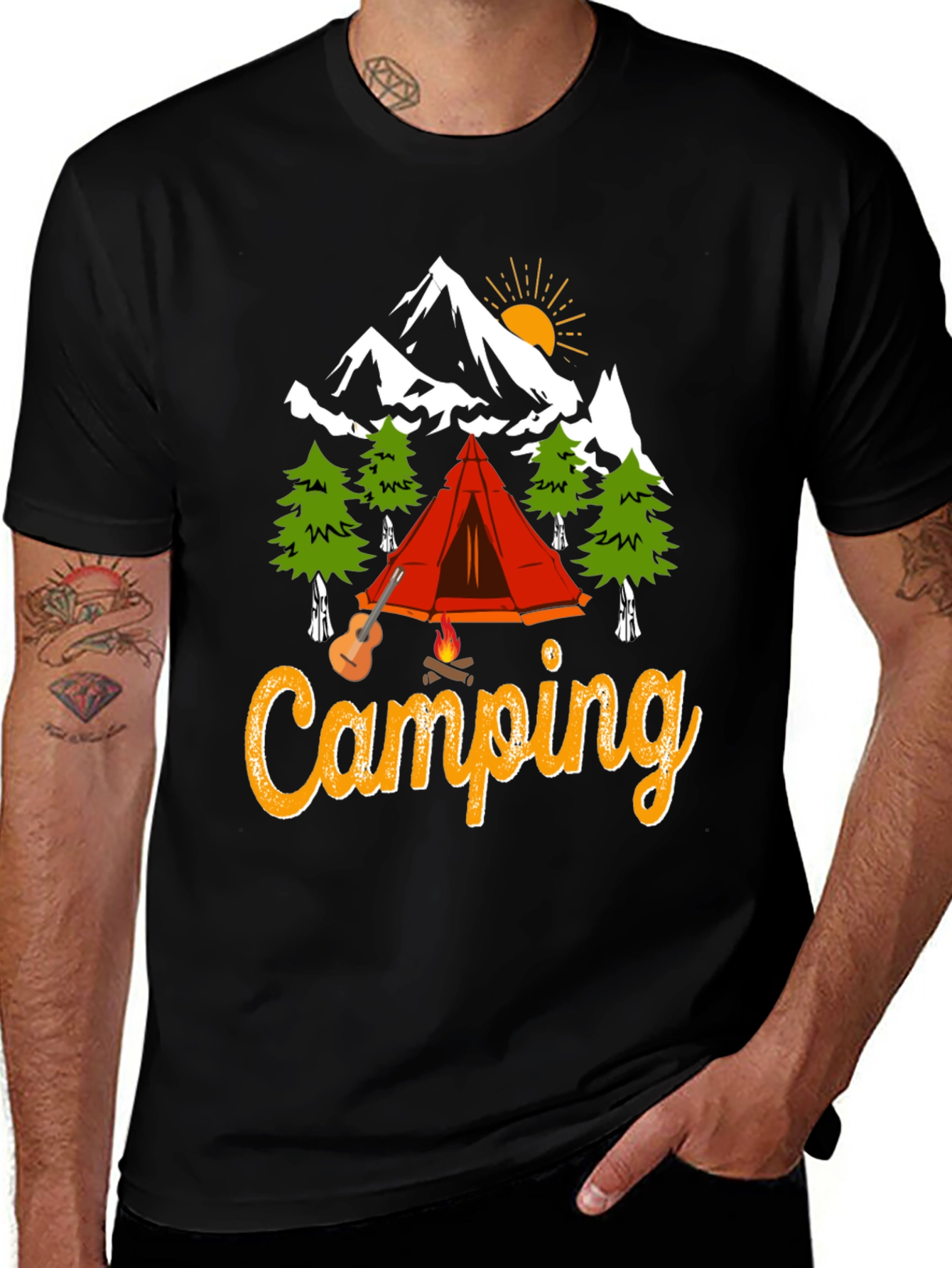 Camping Adventure Graphic T-Shirt