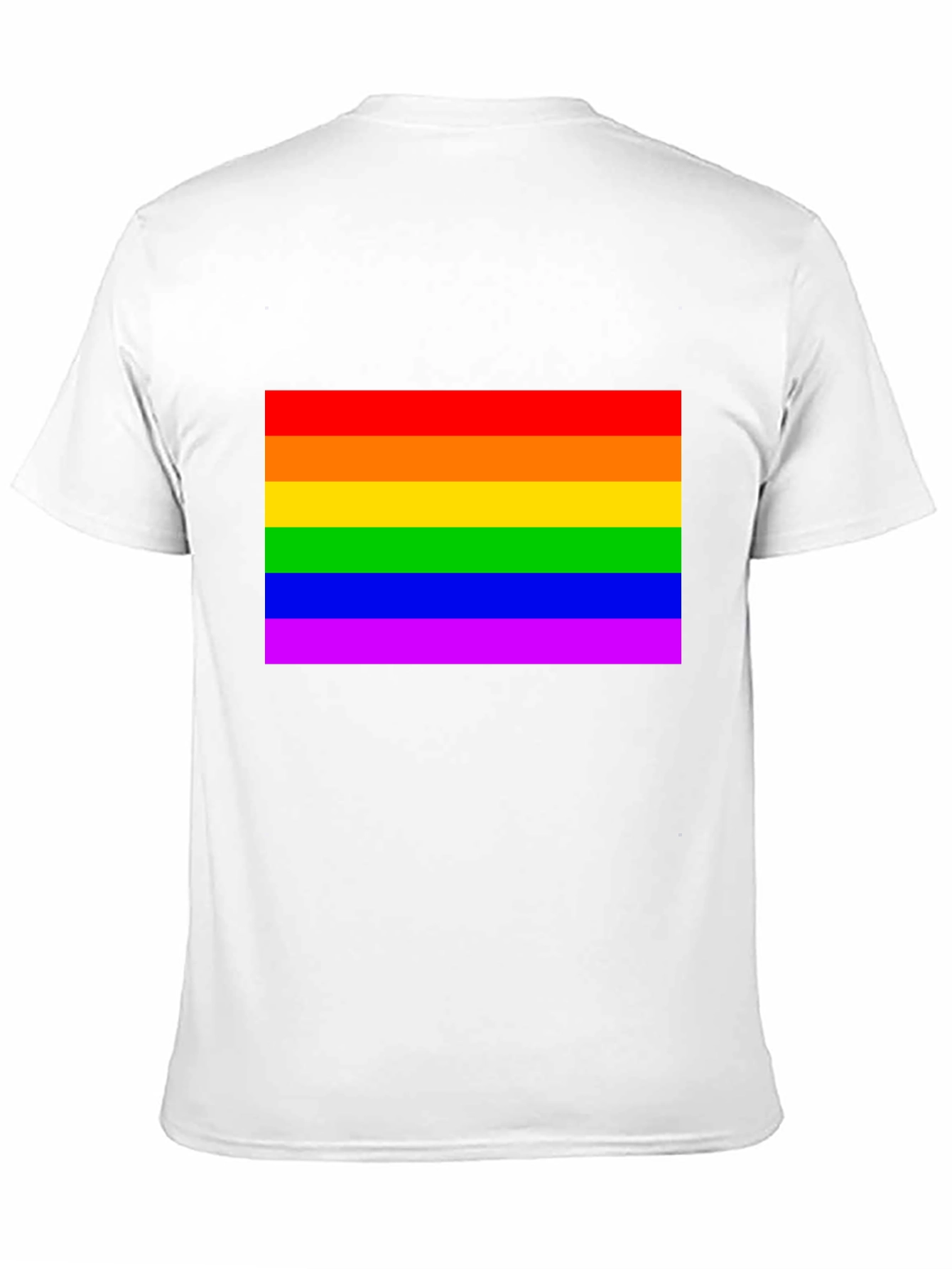 Pride Rainbow Flag Graphic Tee - Soft Cotton Unisex