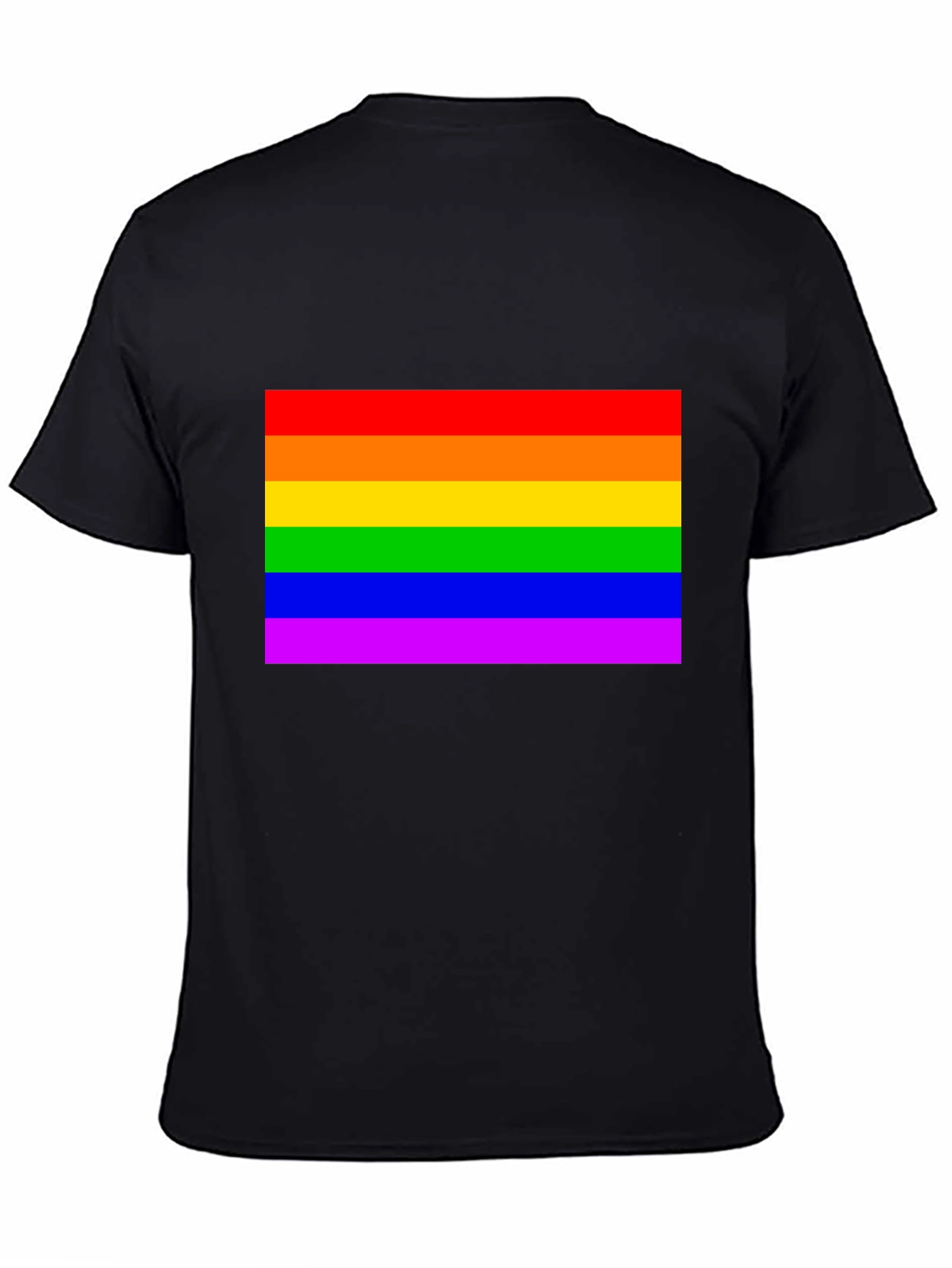 Pride Rainbow Flag Graphic Tee - Soft Cotton Unisex