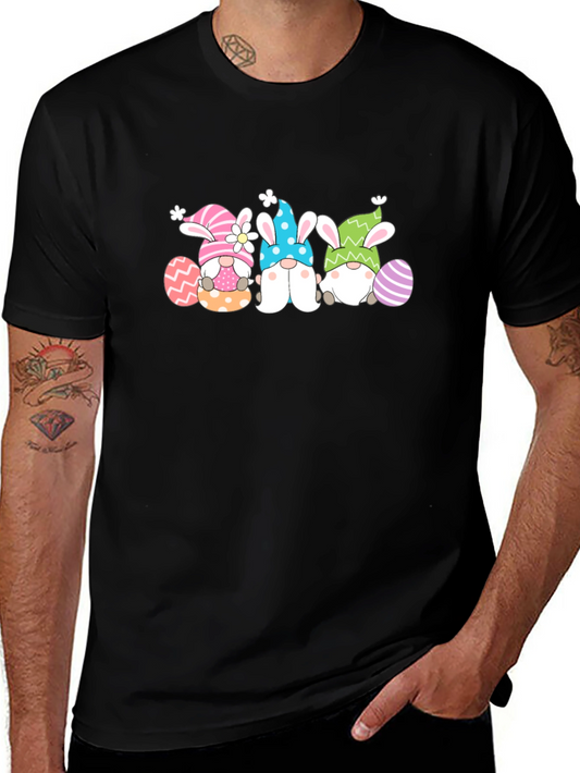 Easter Gnomes Graphic Tee - Black