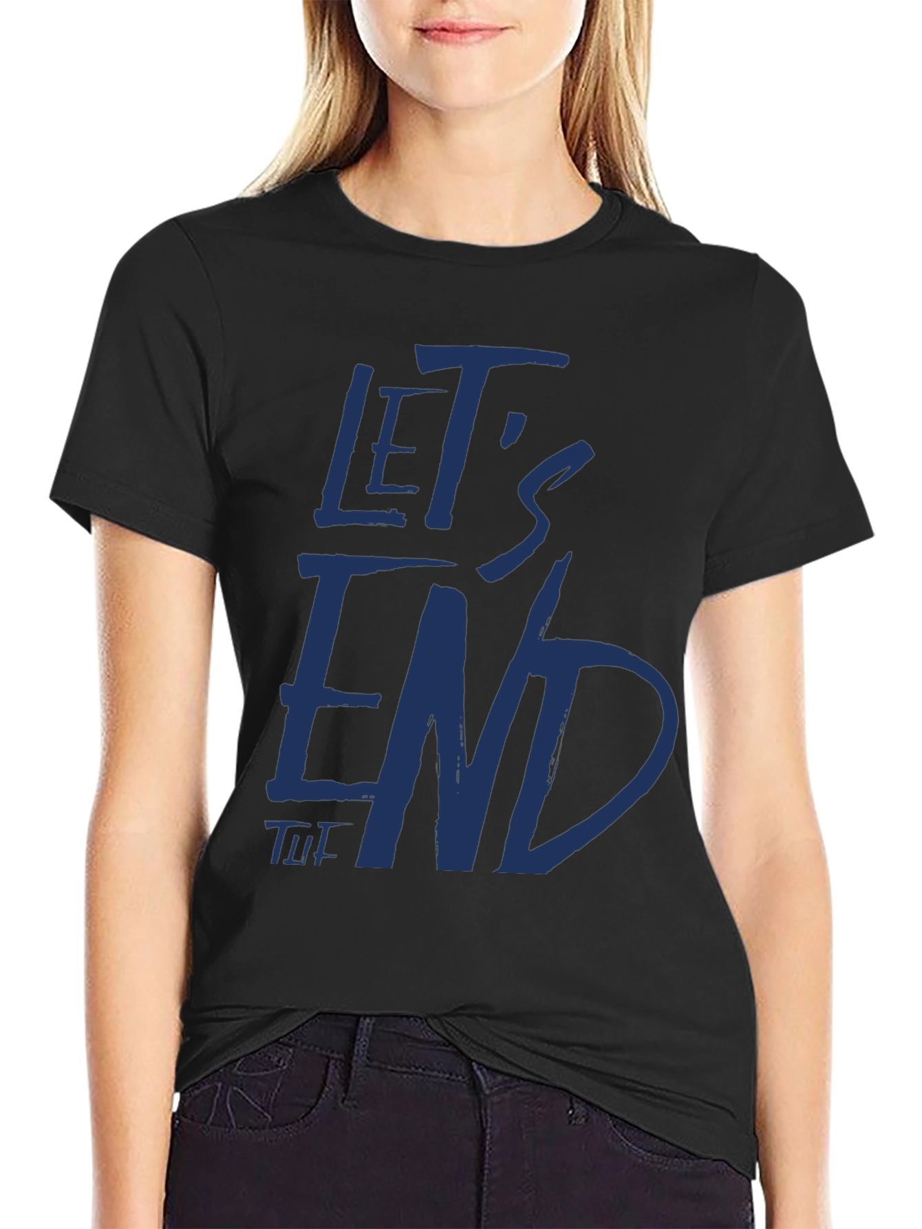 Lets End This Black Graphic T-Shirt