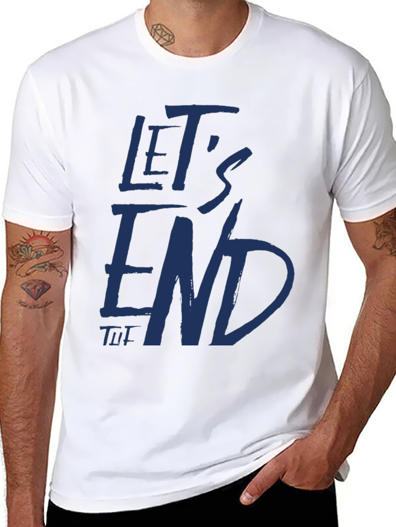 Lets End This Black Graphic T-Shirt