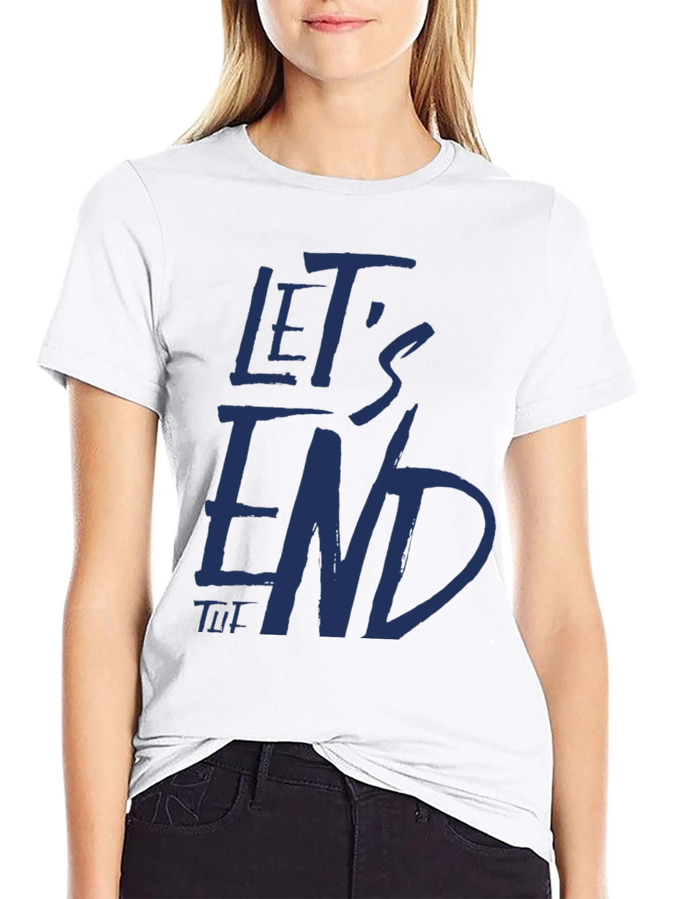 Lets End This Black Graphic T-Shirt