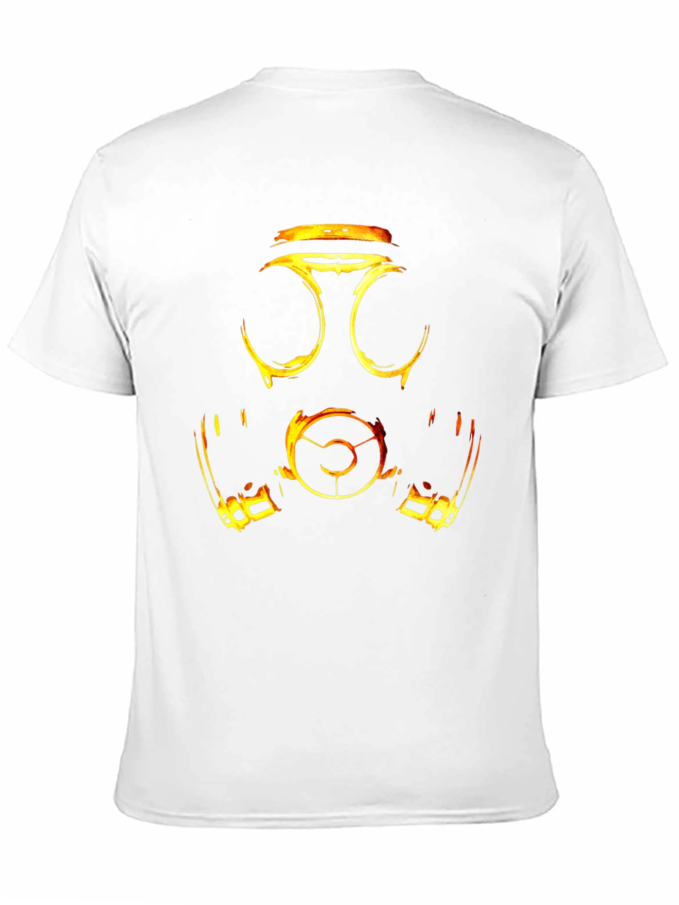 Fiery Gas Mask Graphic Tee - Bold Streetwear
