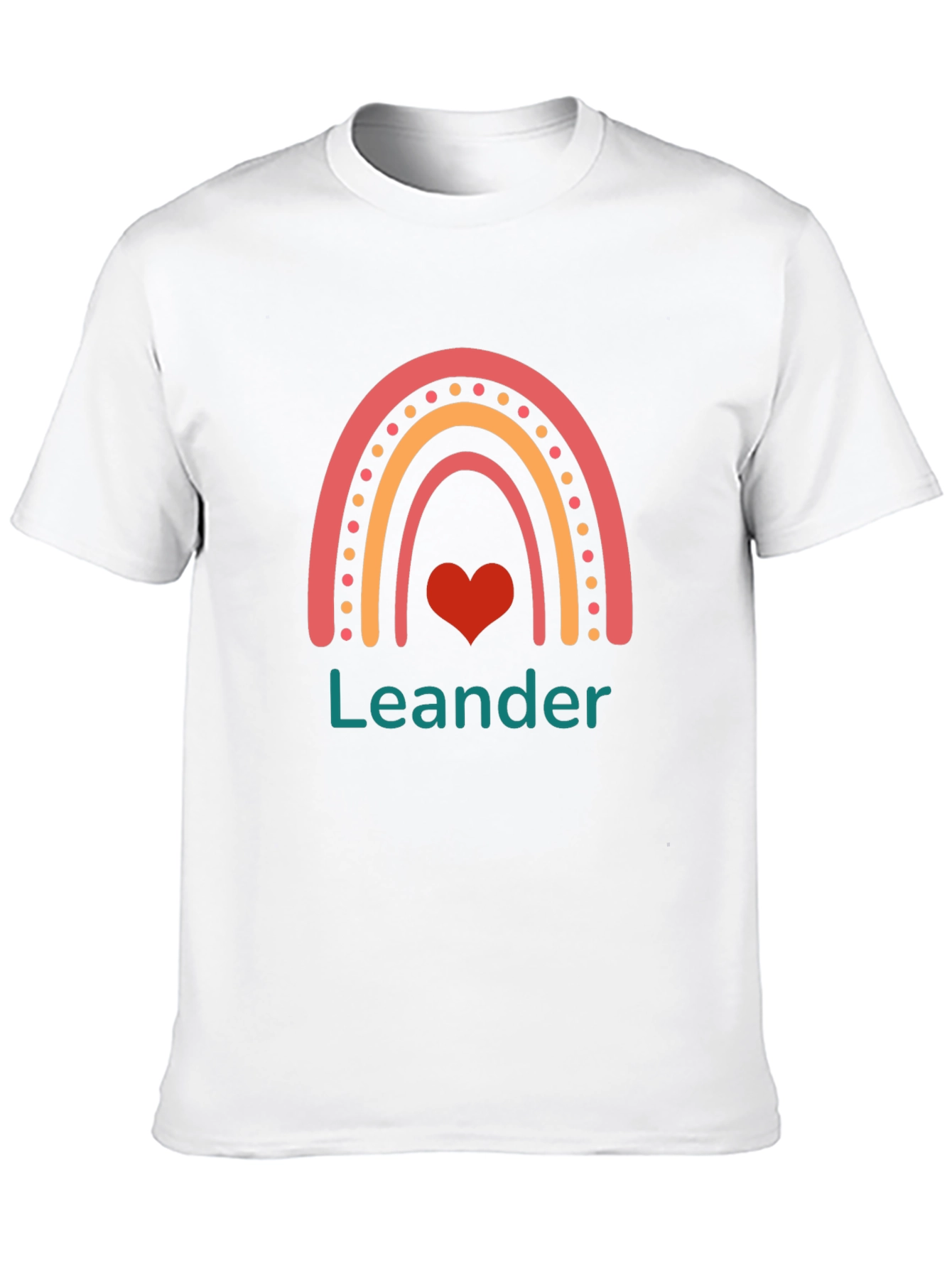 Leander Rainbow Heart T-Shirt