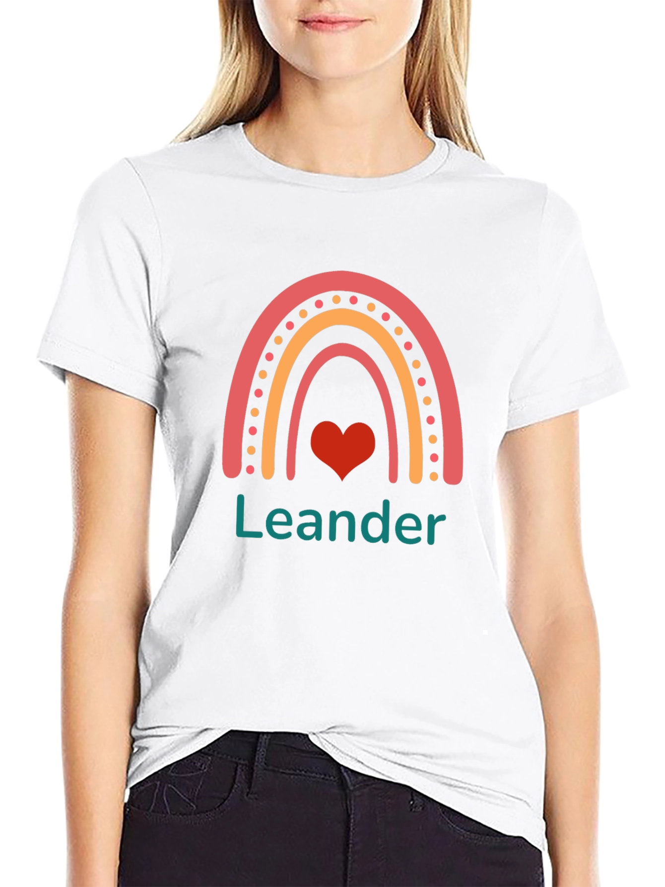 Leander Rainbow Heart T-Shirt