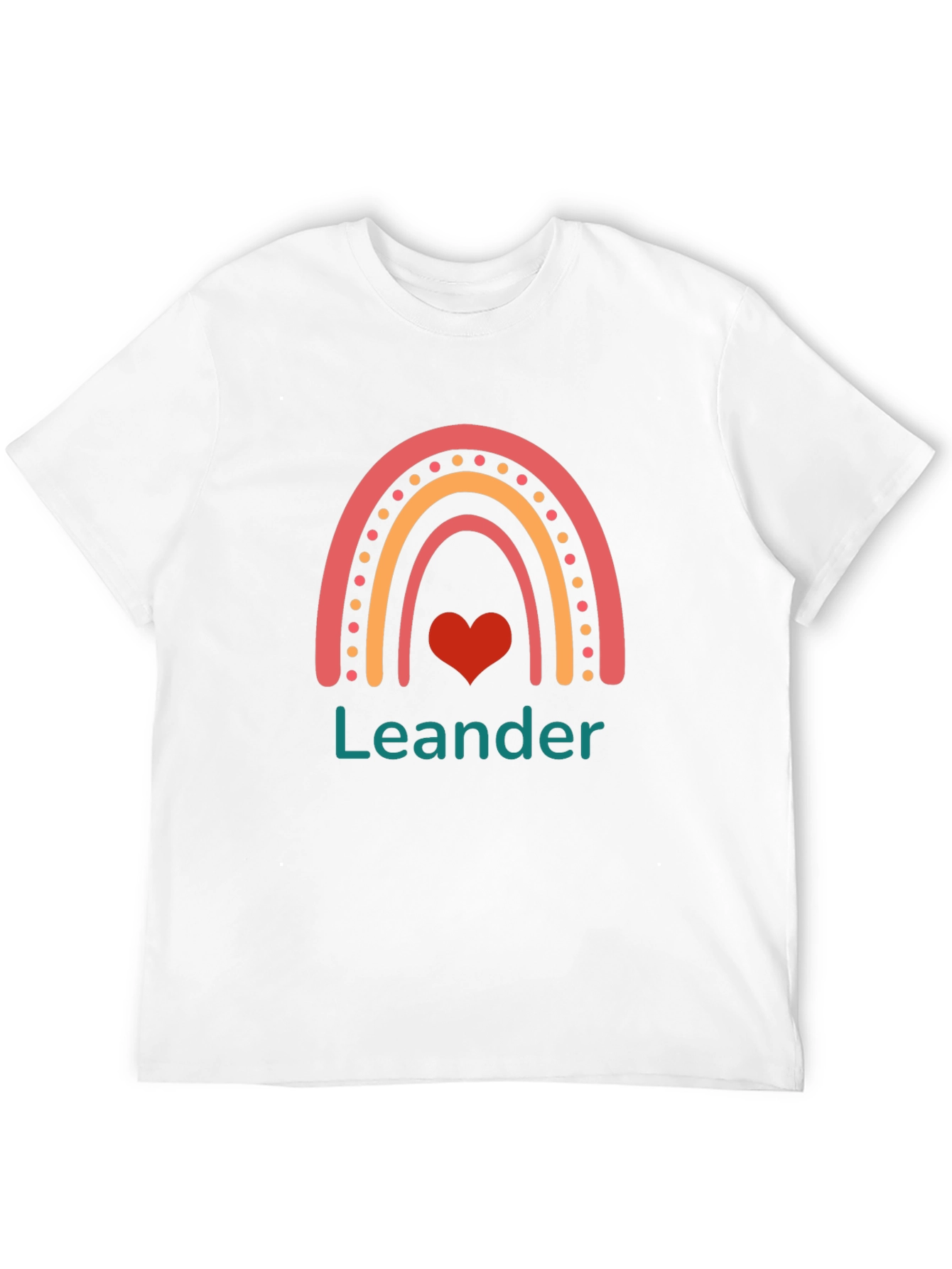 Leander Rainbow Heart T-Shirt