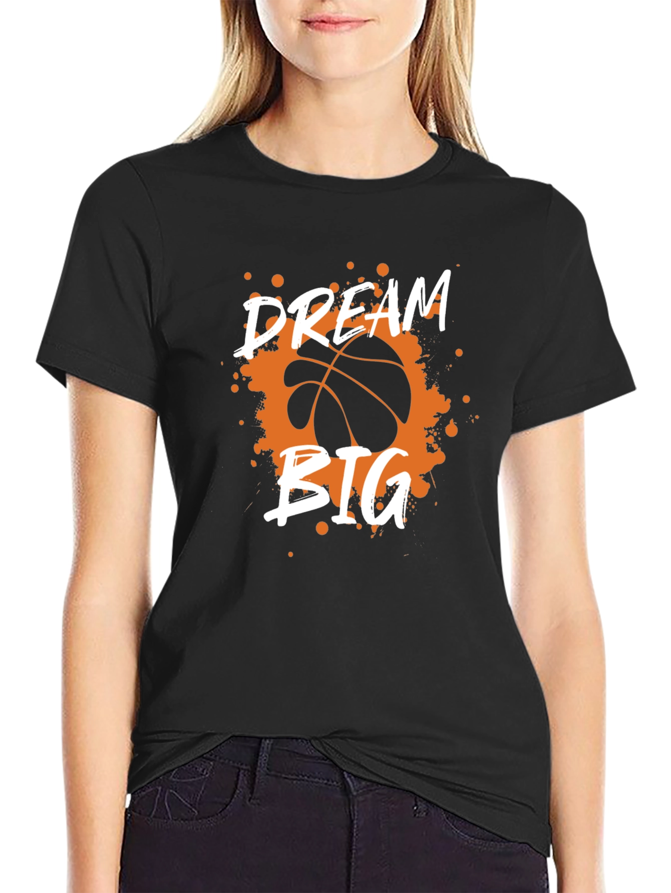 Dream Big Basketball Graphic Tee