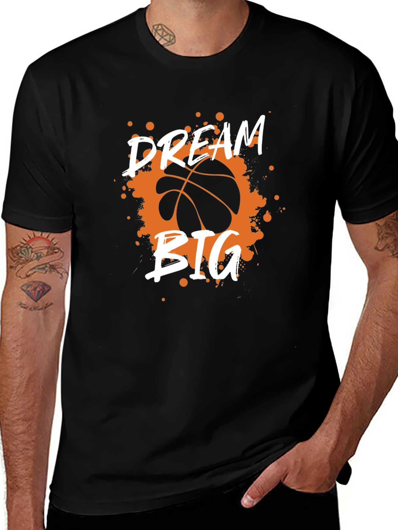 Dream Big Basketball Graphic Tee