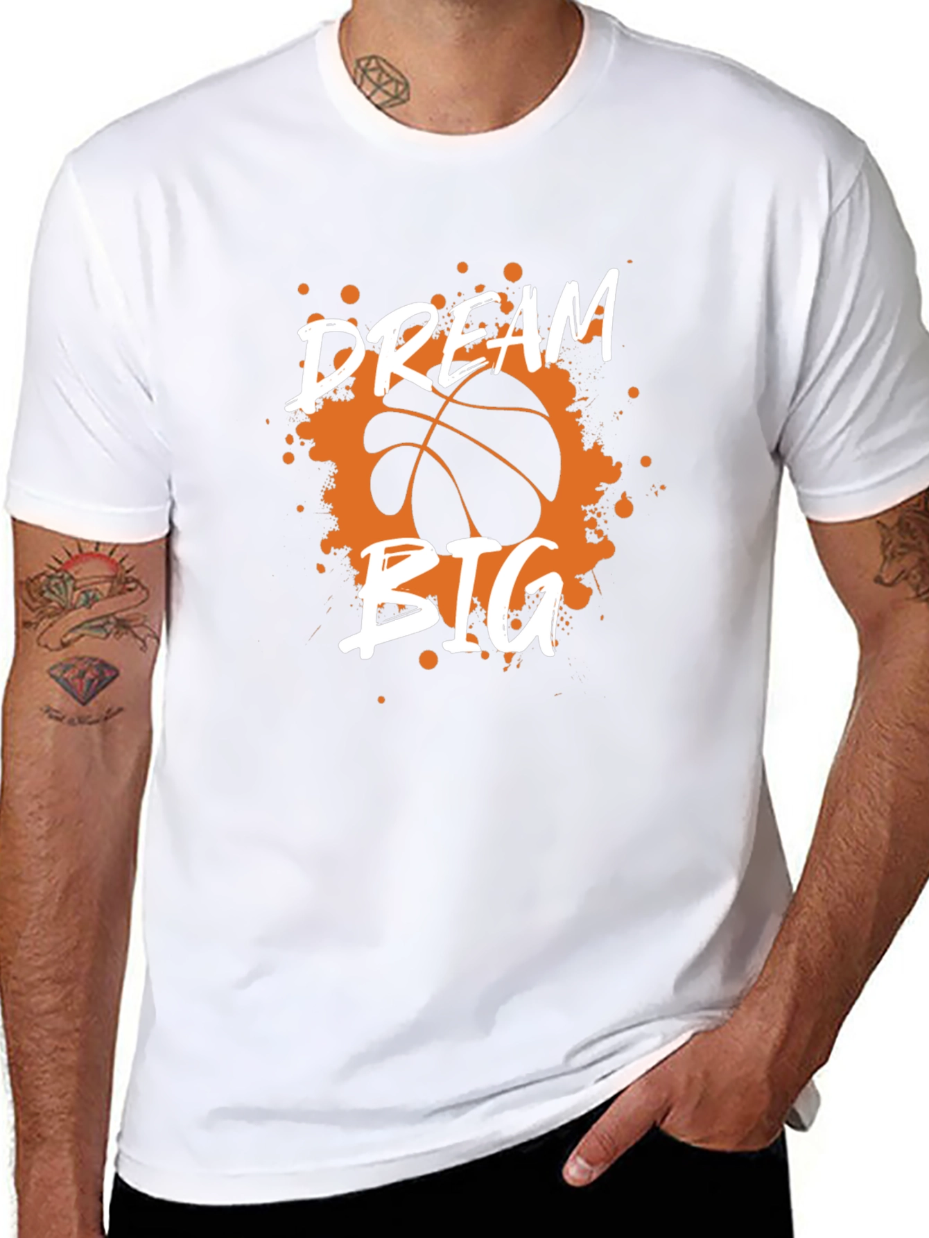 Dream Big Basketball Graphic Tee