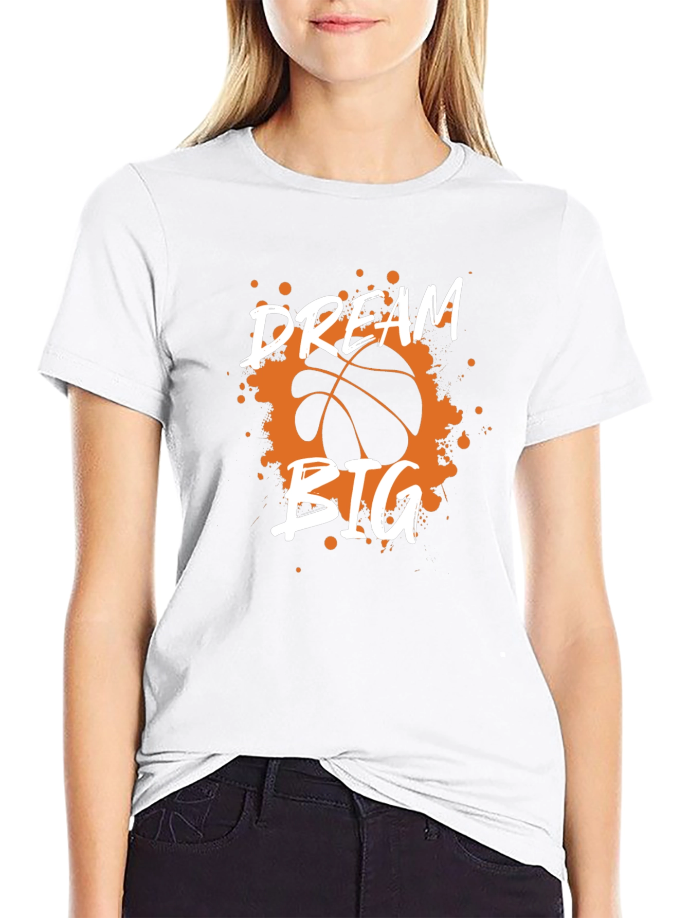 Dream Big Basketball Graphic Tee