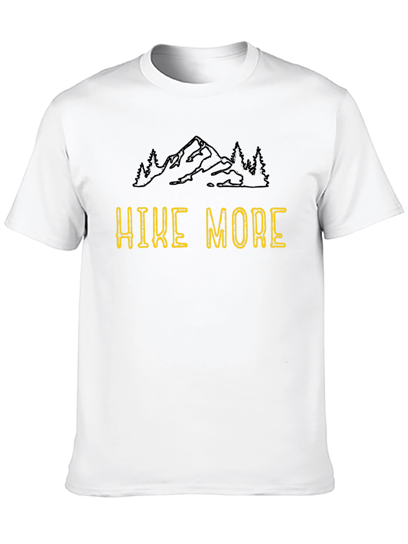Hike More Black Graphic Tee