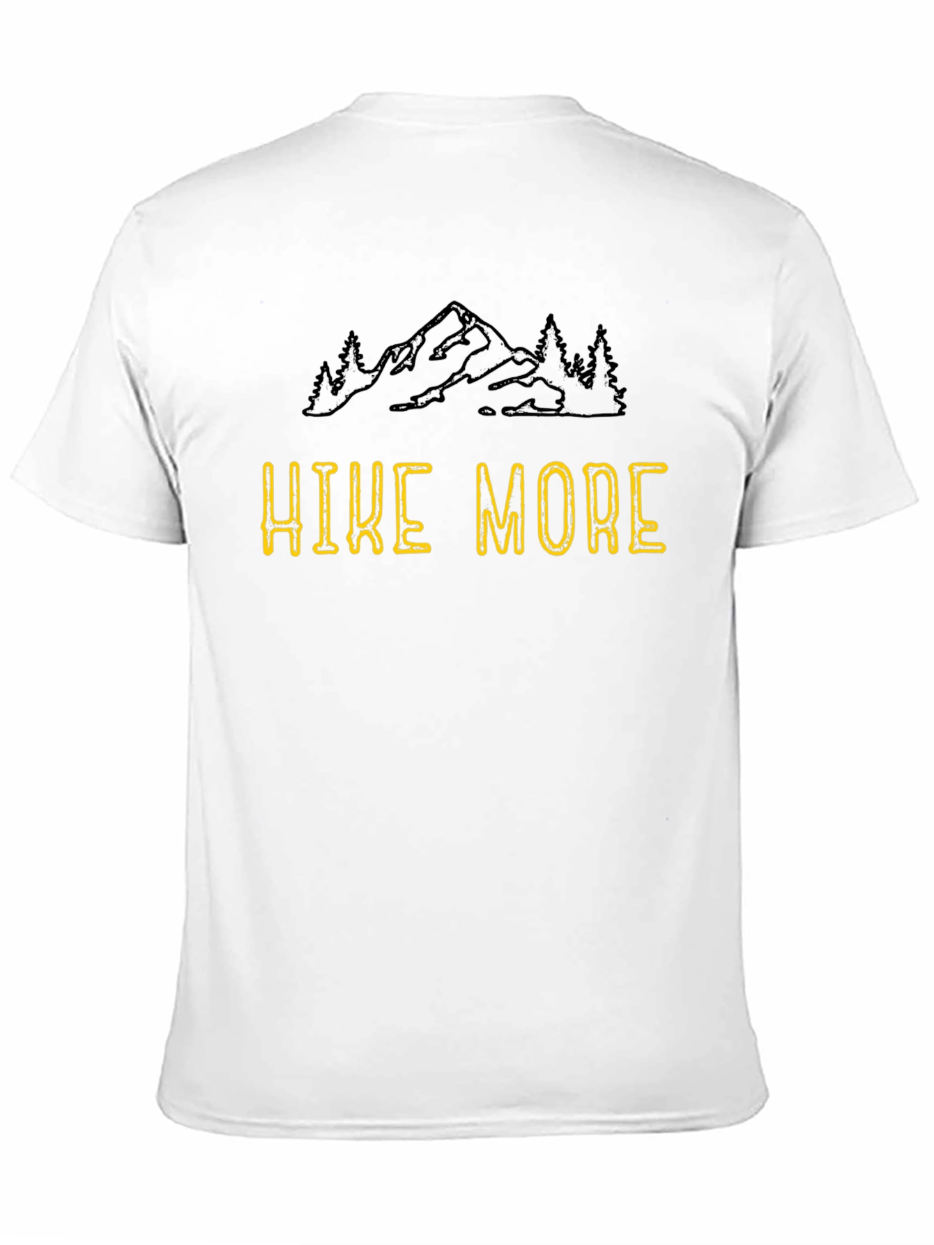 Hike More Black Graphic Tee