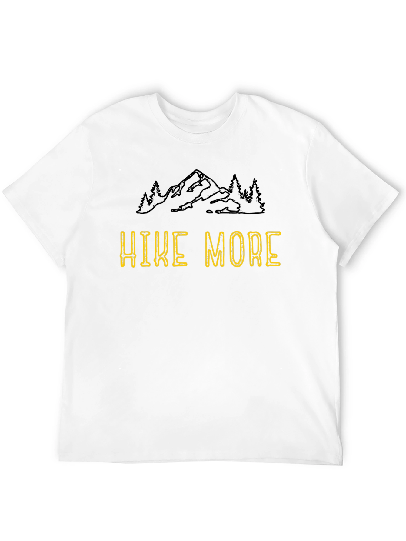 Hike More Black Graphic Tee