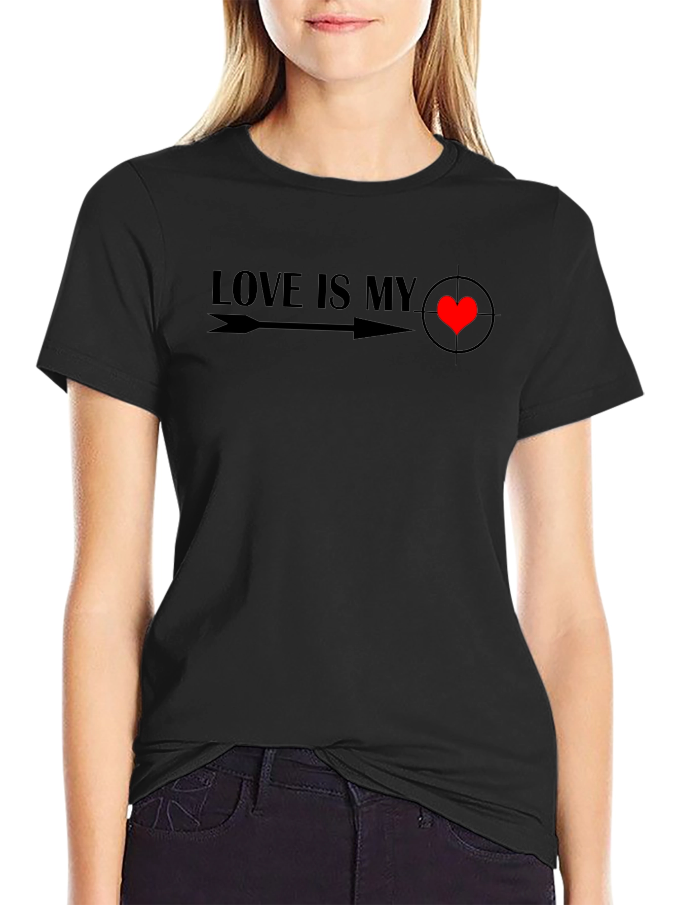 Love is My Target Graphic Tee