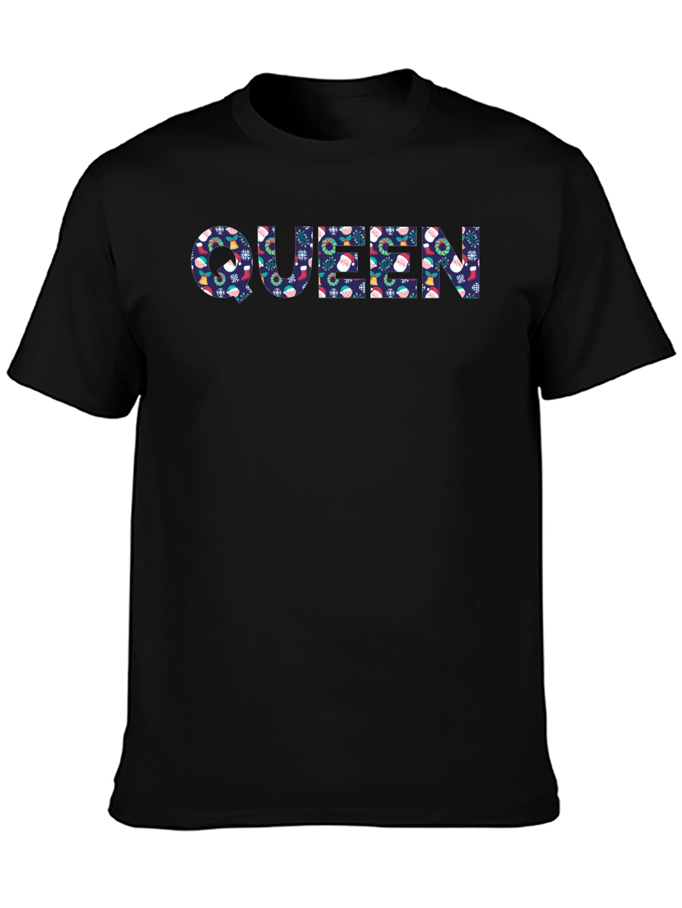 Queen Christmas Pattern Graphic T-Shirt