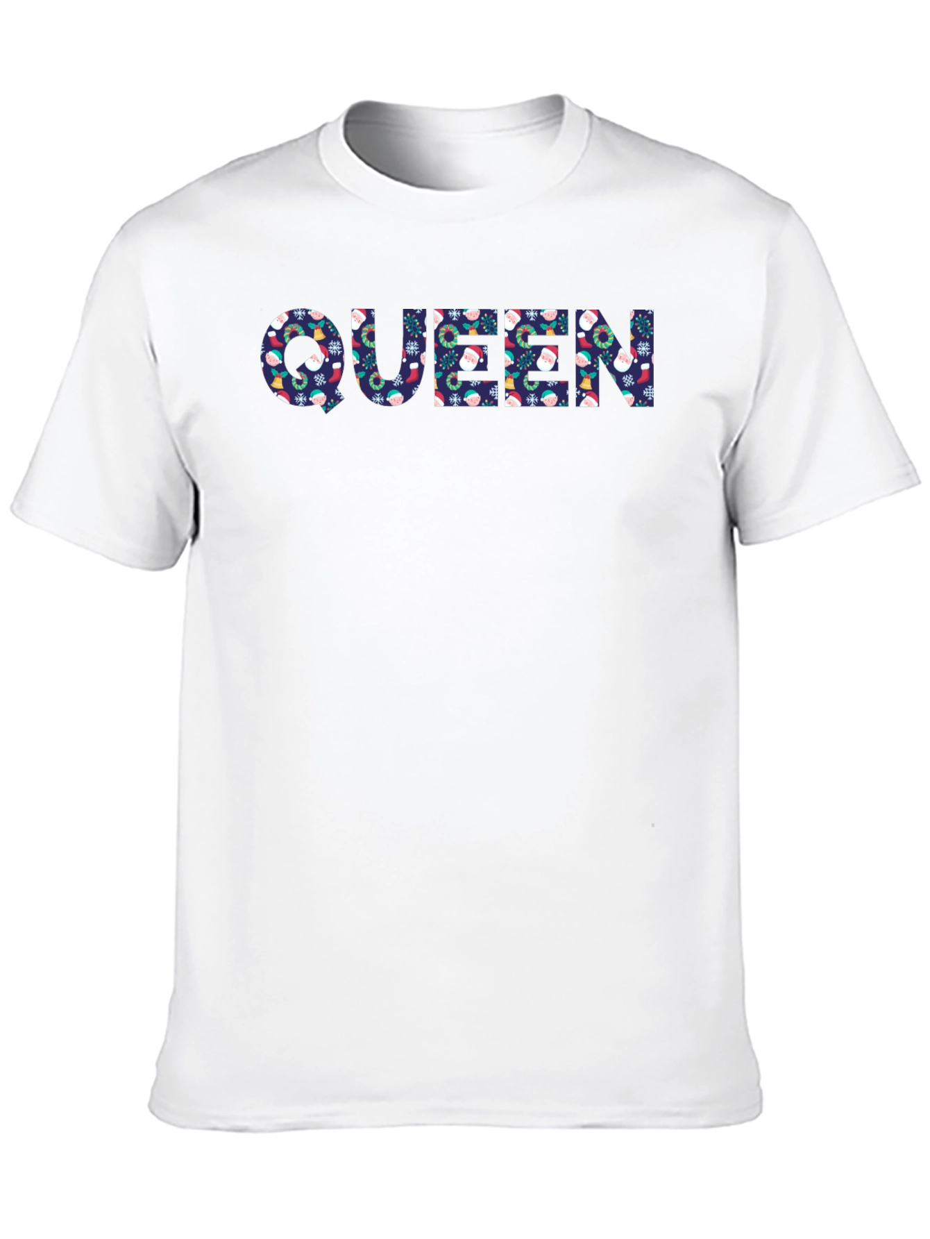 Queen Christmas Pattern Graphic T-Shirt