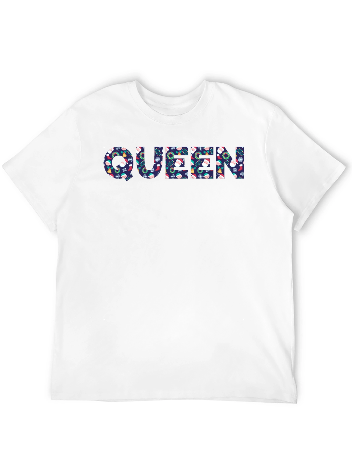 Queen Christmas Pattern Graphic T-Shirt