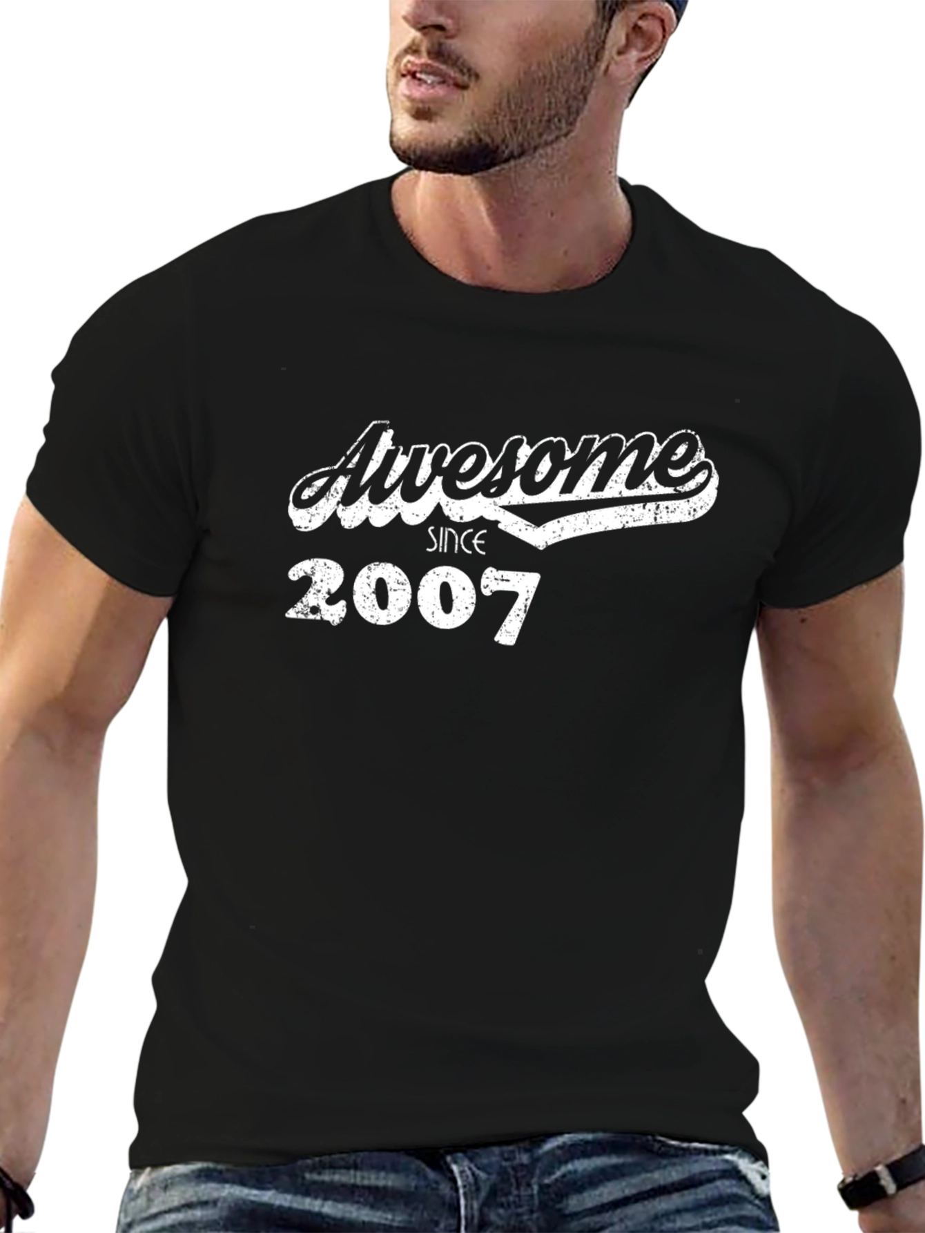 Awesome Since 2007 Black T-Shirt