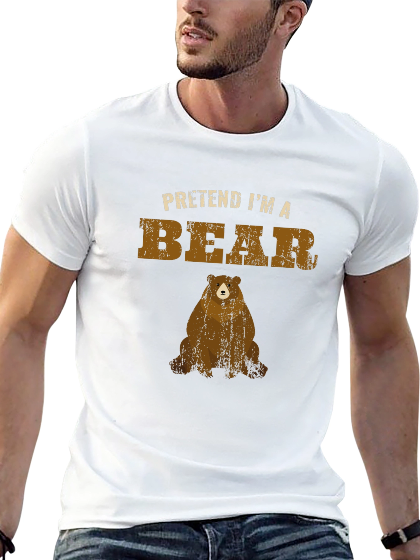 Pretend Im a Bear T-Shirt - Black