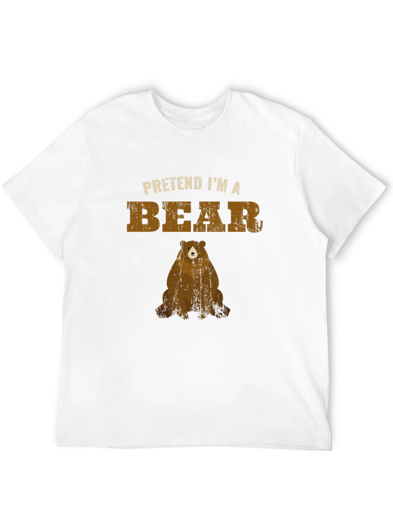 Pretend Im a Bear T-Shirt - Black