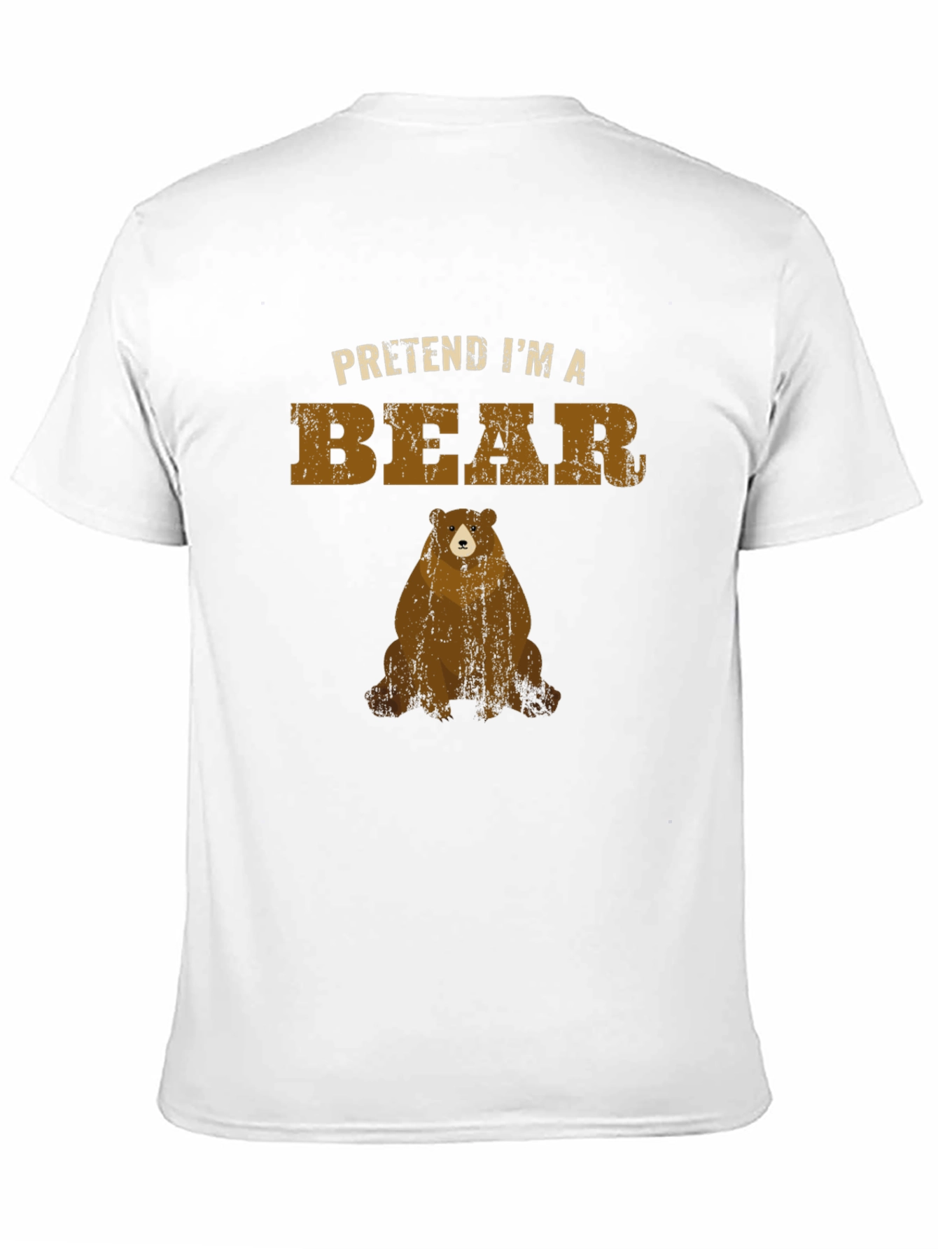 Pretend Im a Bear T-Shirt - Black
