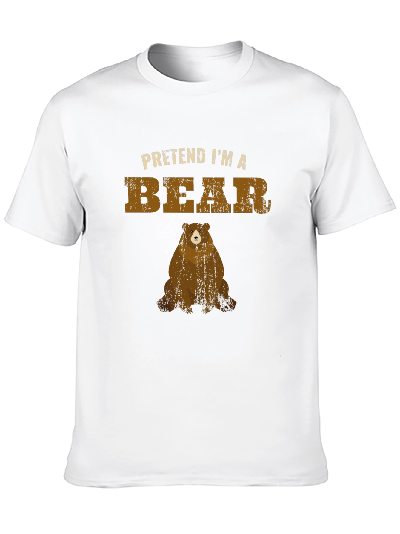 Pretend Im a Bear T-Shirt - Black