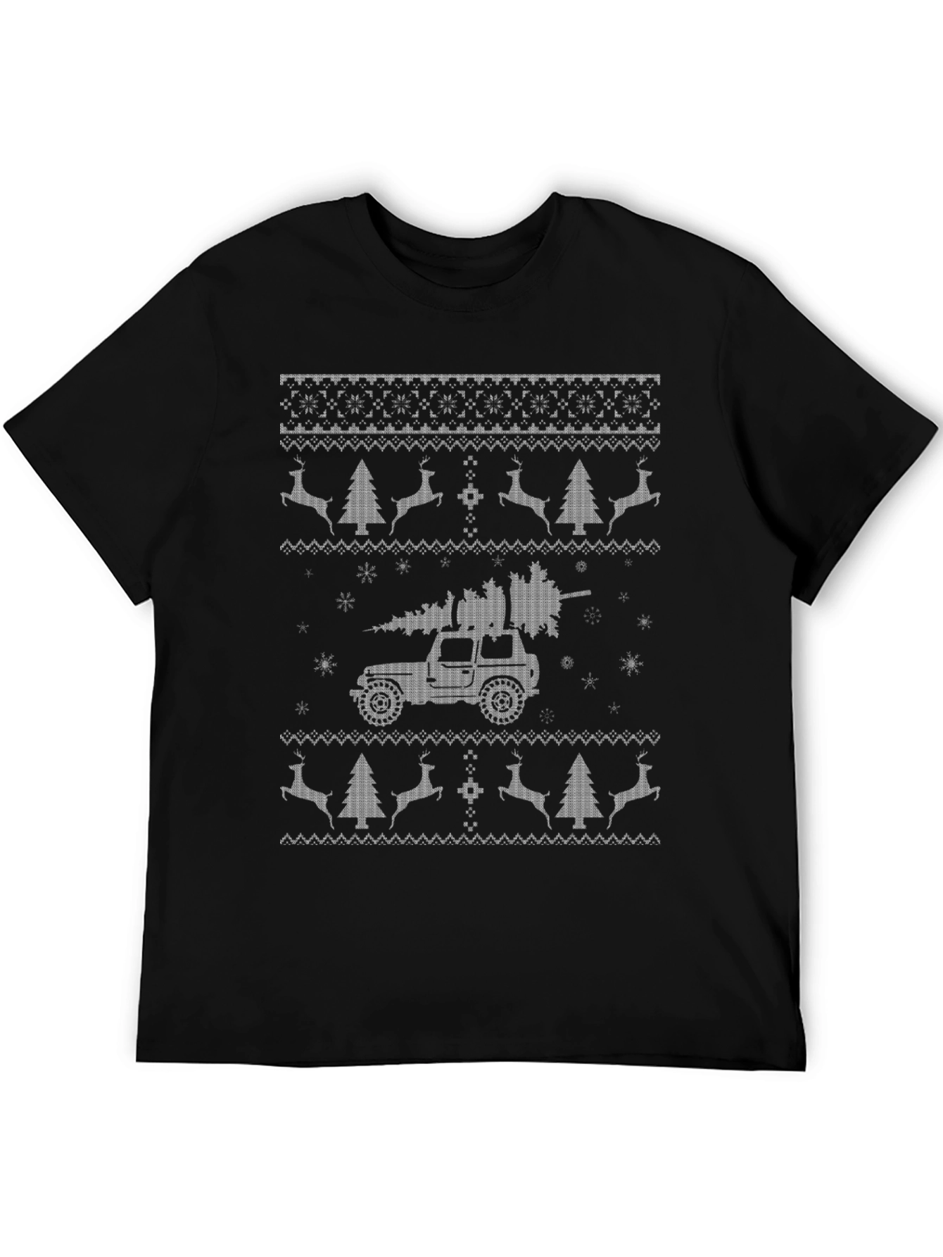 Christmas Jeep Ugly Sweater T-Shirt Holiday Gift