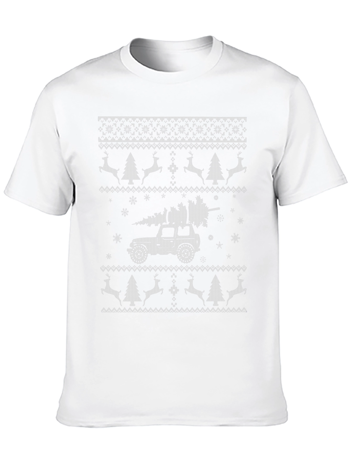 Christmas Jeep Ugly Sweater T-Shirt Holiday Gift