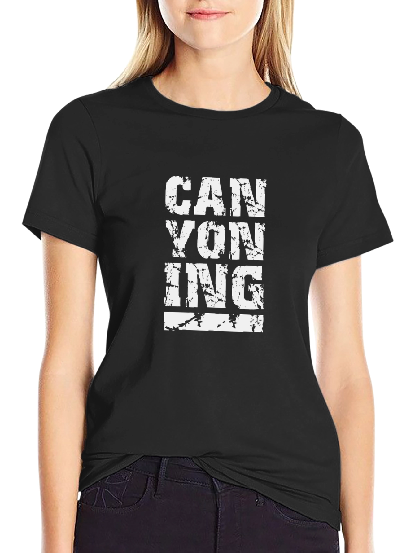 CANYONING Black T-Shirt