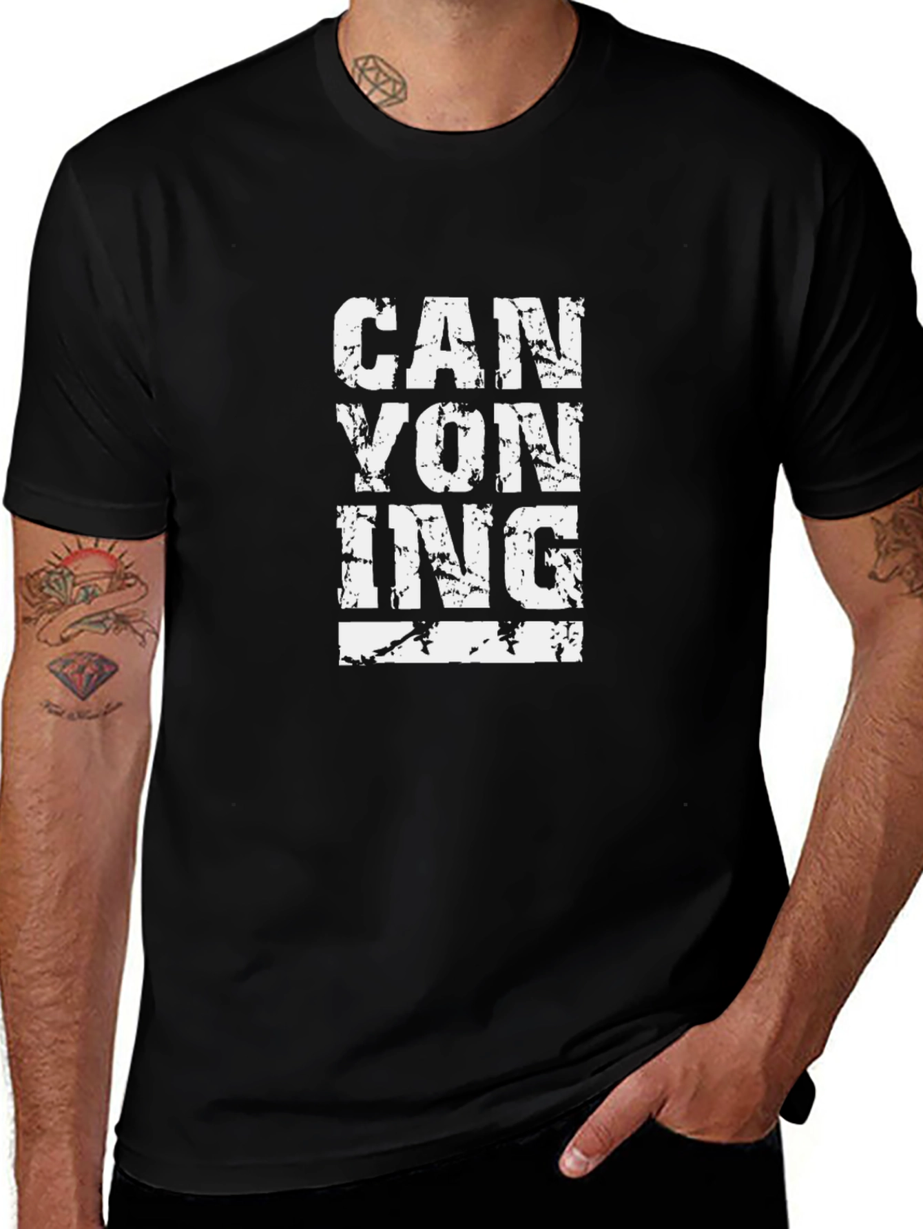 CANYONING Black T-Shirt