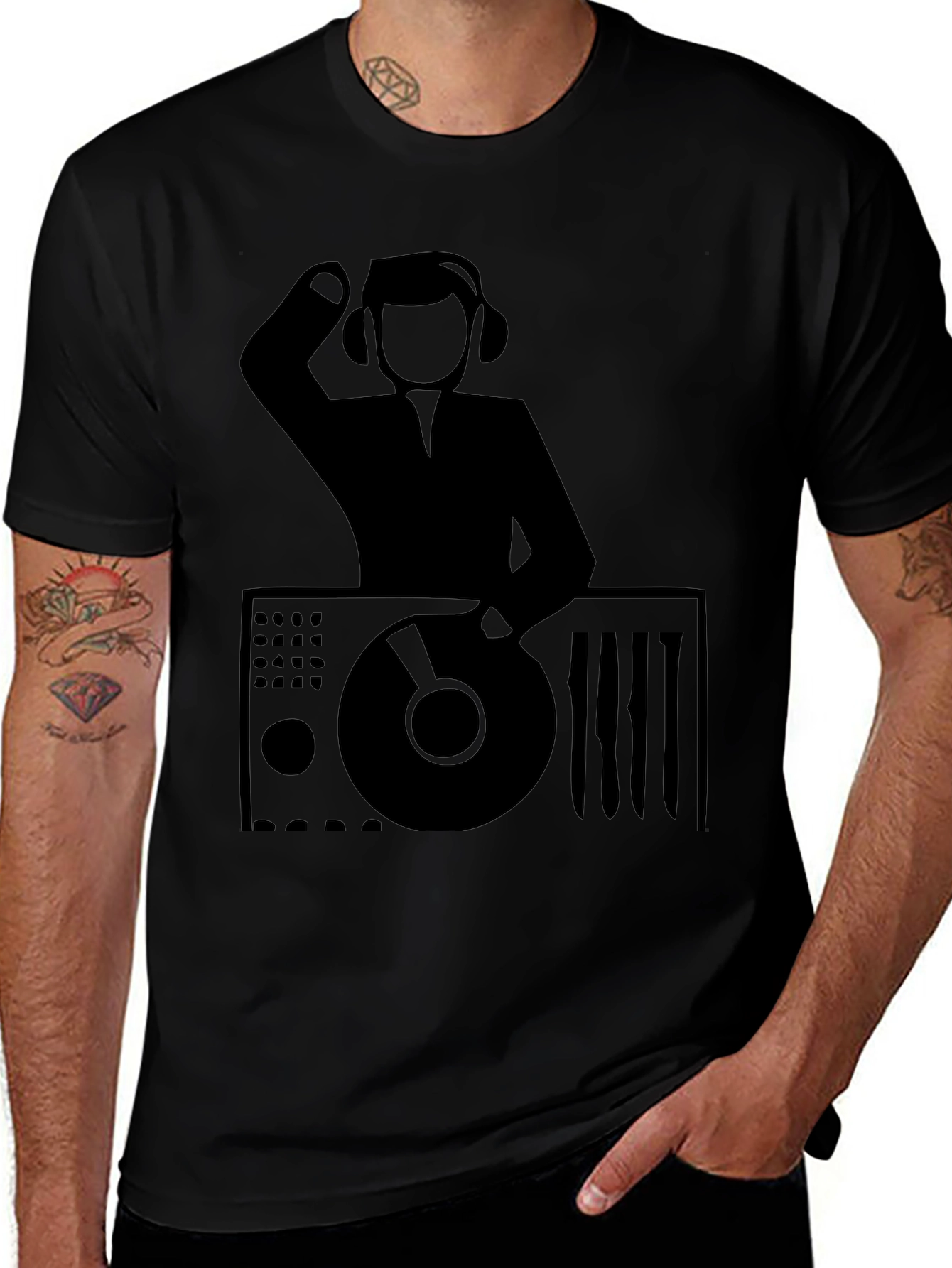 DJ Graphic Tee - Black Music Lover T-Shirt