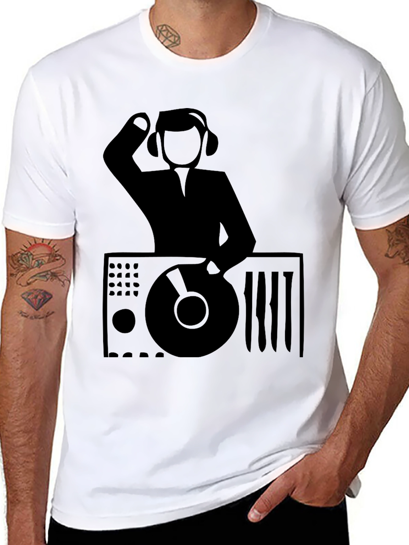 DJ Graphic Tee - Black Music Lover T-Shirt