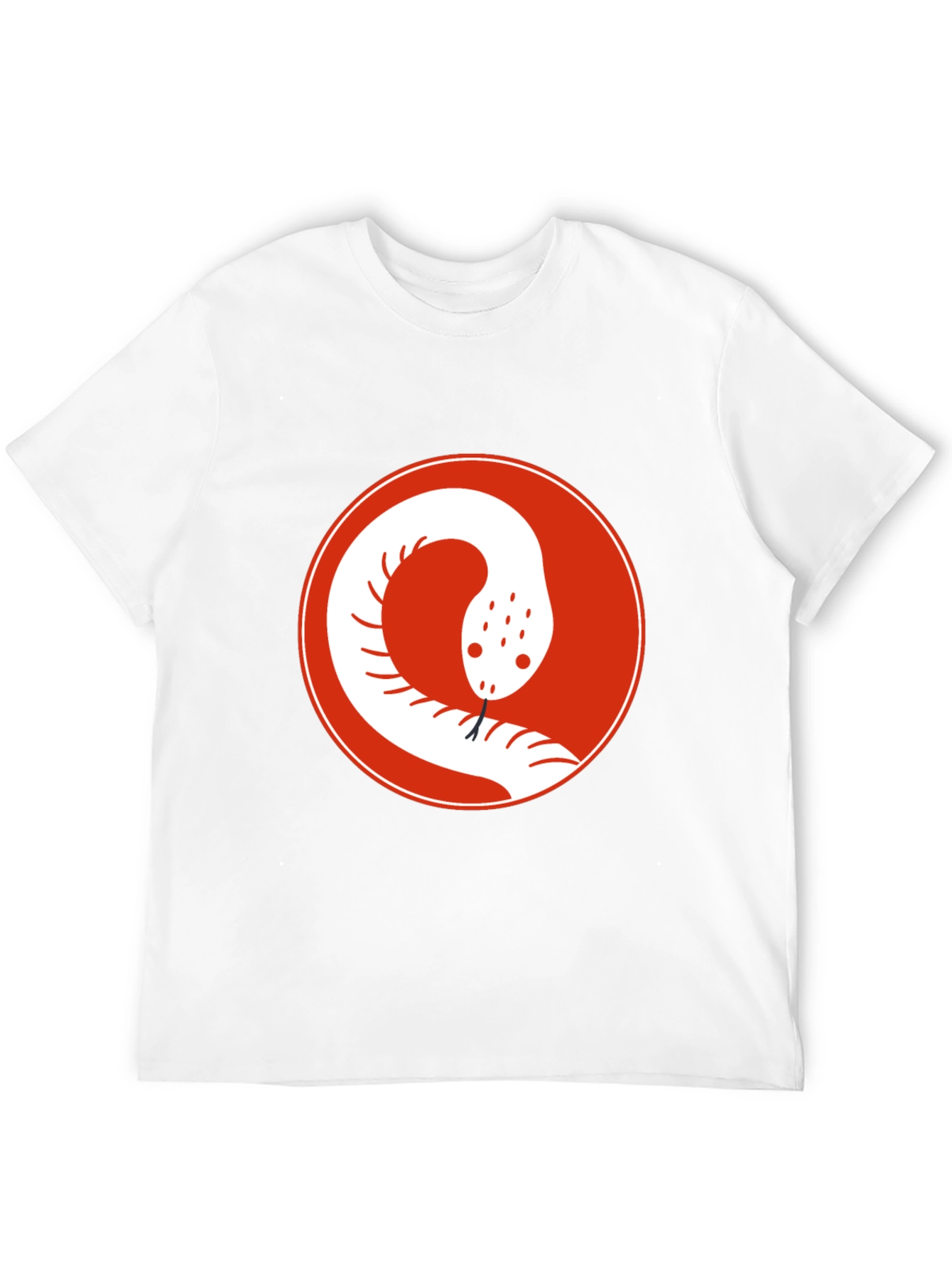 Snake Circle Graphic Tee - Cool Casual Style