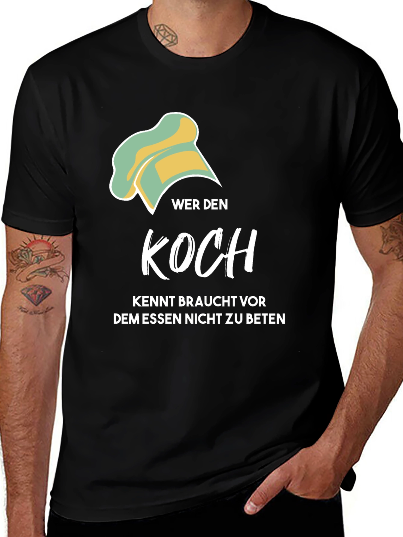 Wer den Koch Kennt T-Shirt - Funny Chef Tee