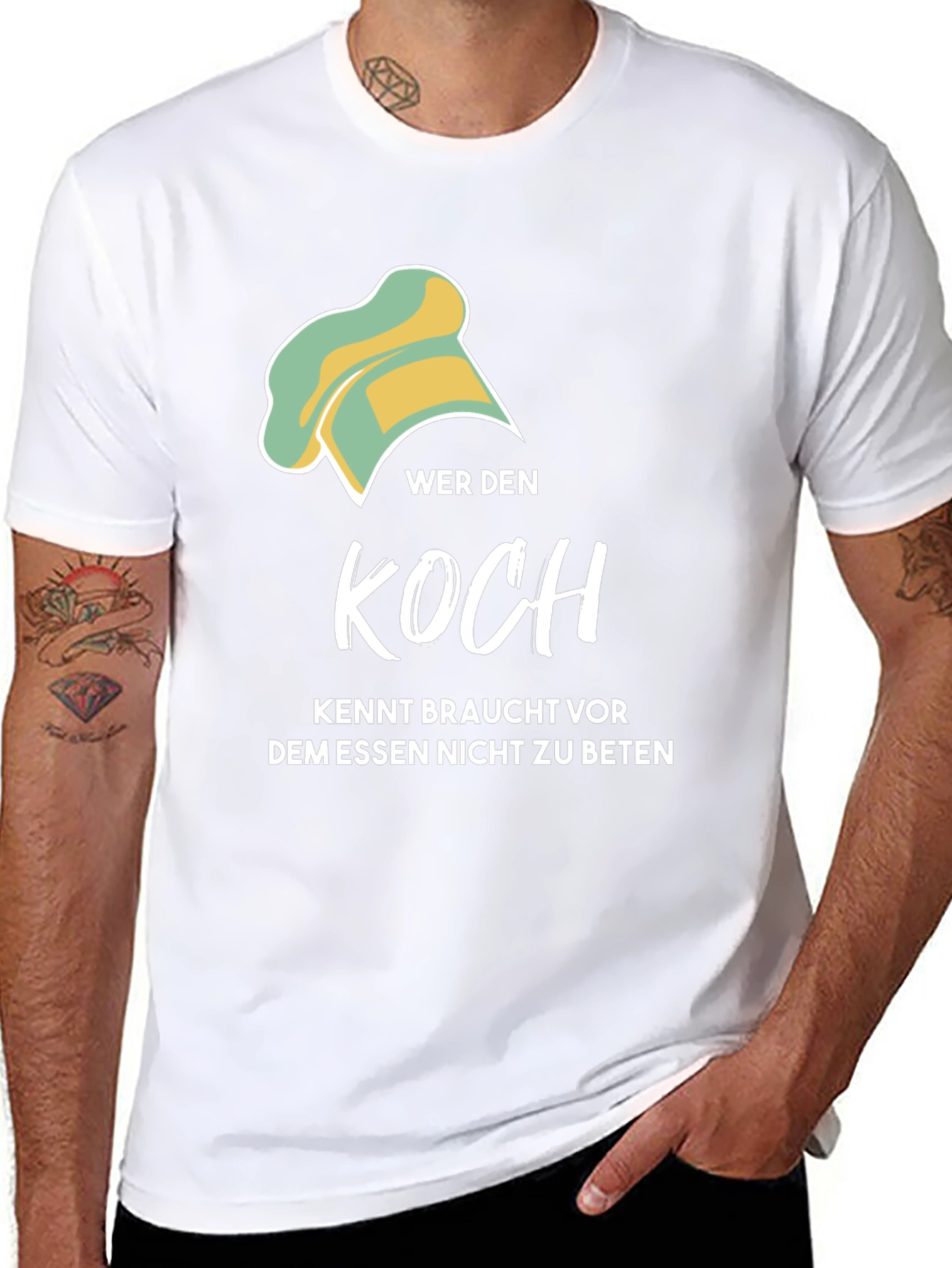 Wer den Koch Kennt T-Shirt - Funny Chef Tee