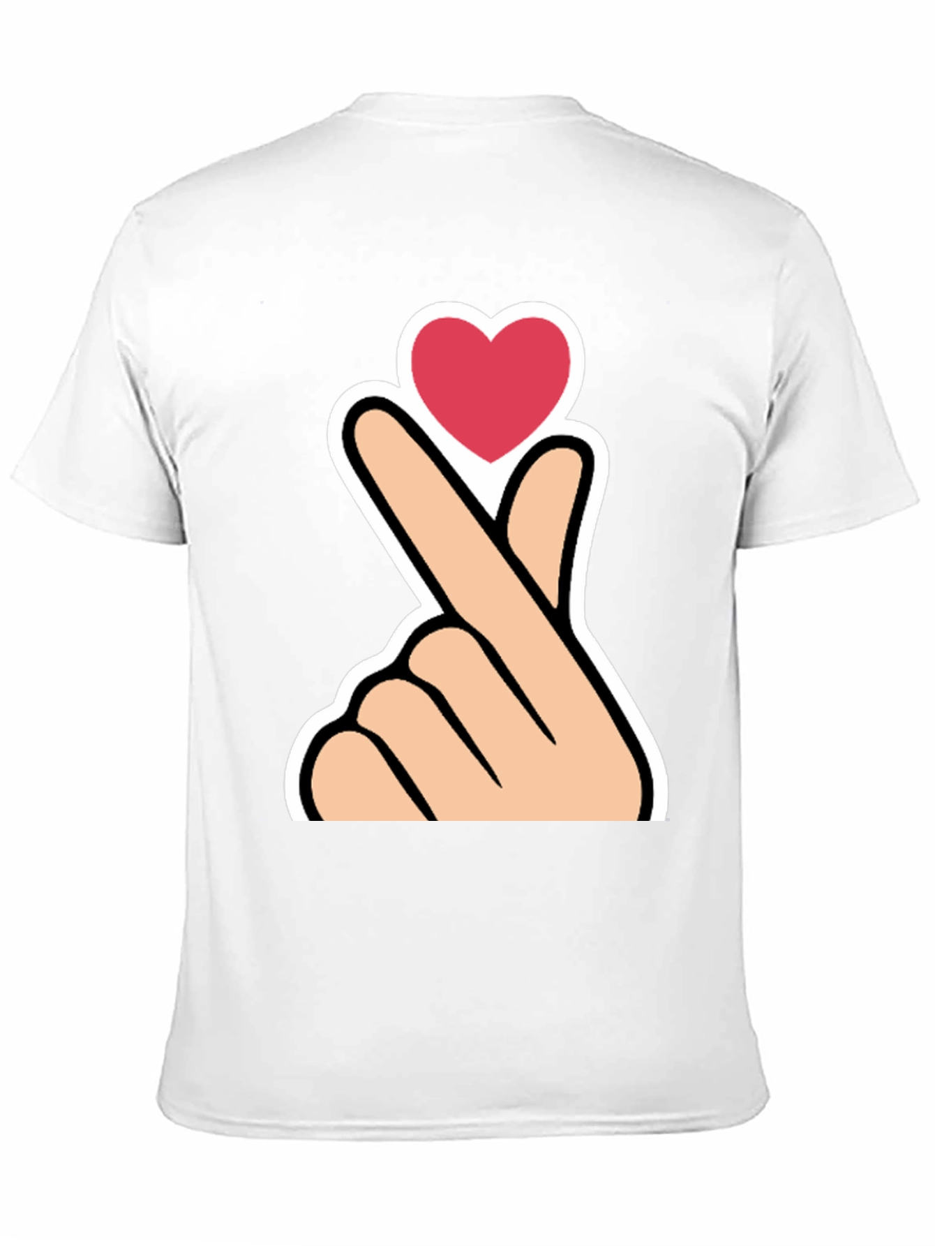 Heart Gesture Graphic Tee - K-Pop Love