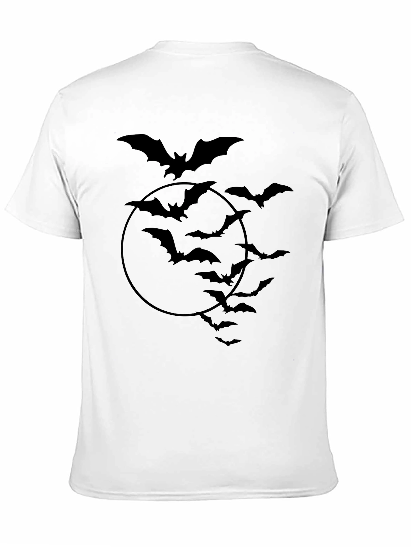 Bat Silhouette Graphic Tee - Halloween Ready!
