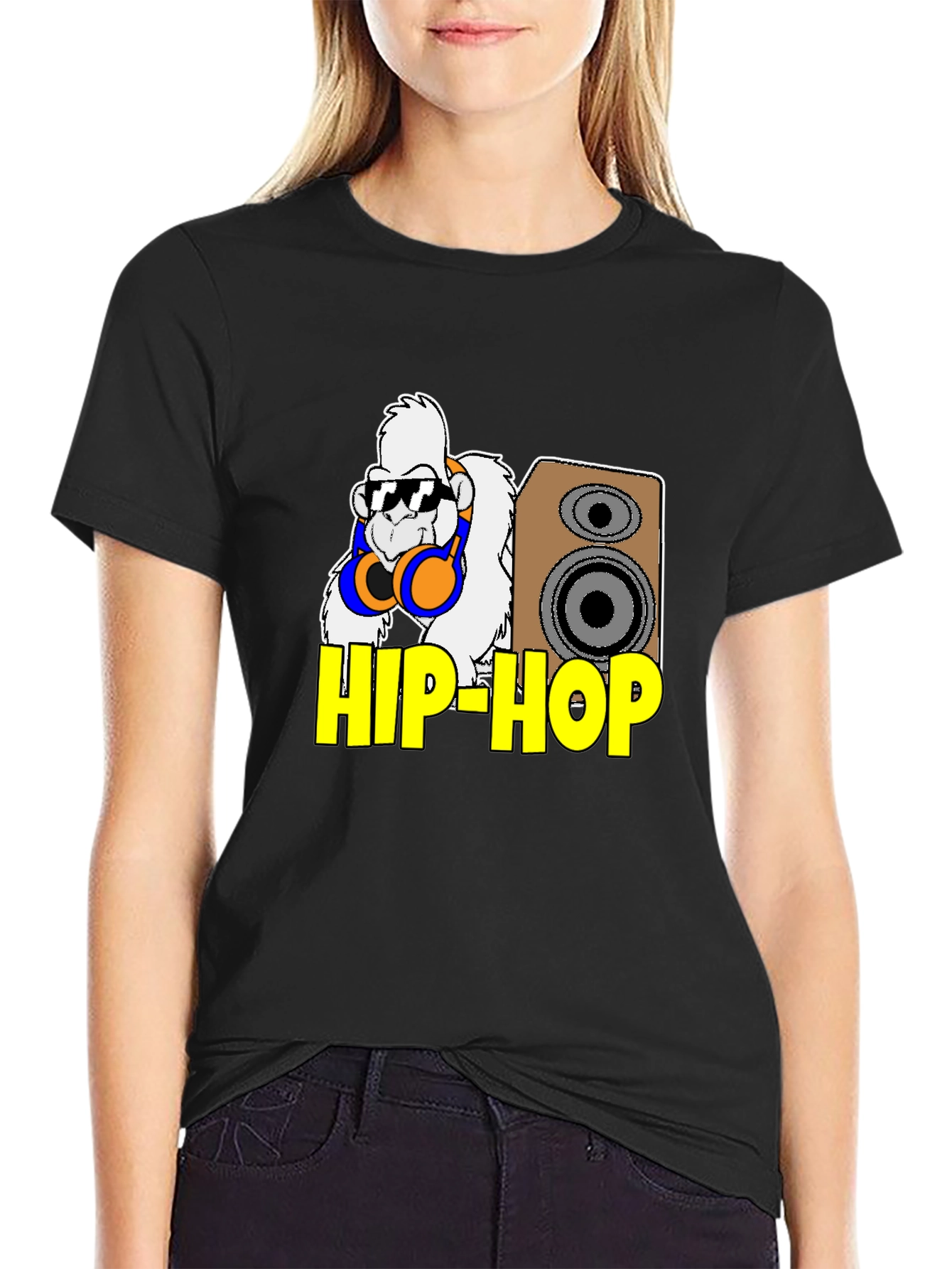 Hip Hop Gorilla Graphic T-Shirt