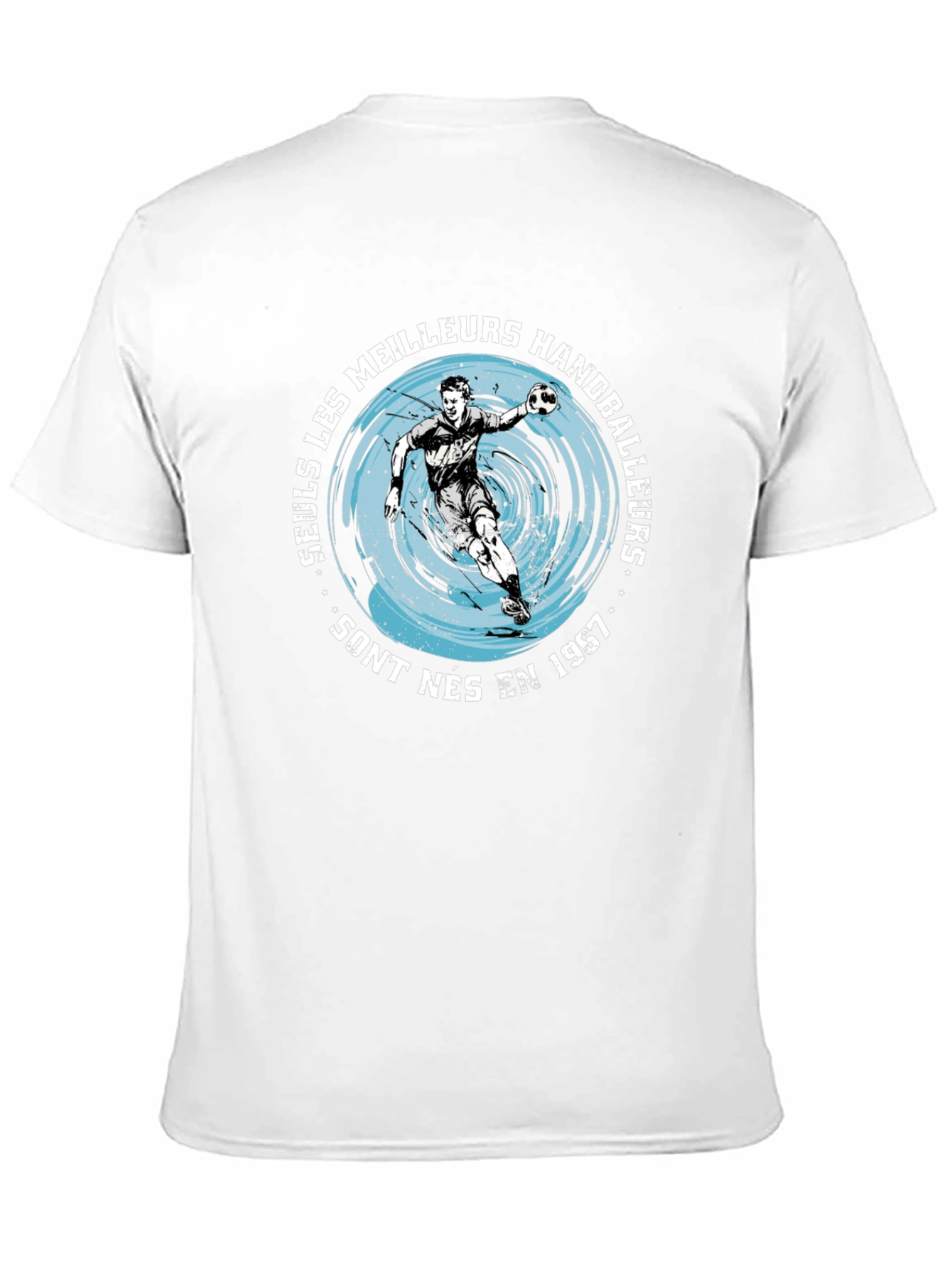 Handball Player Black Graphic Tee