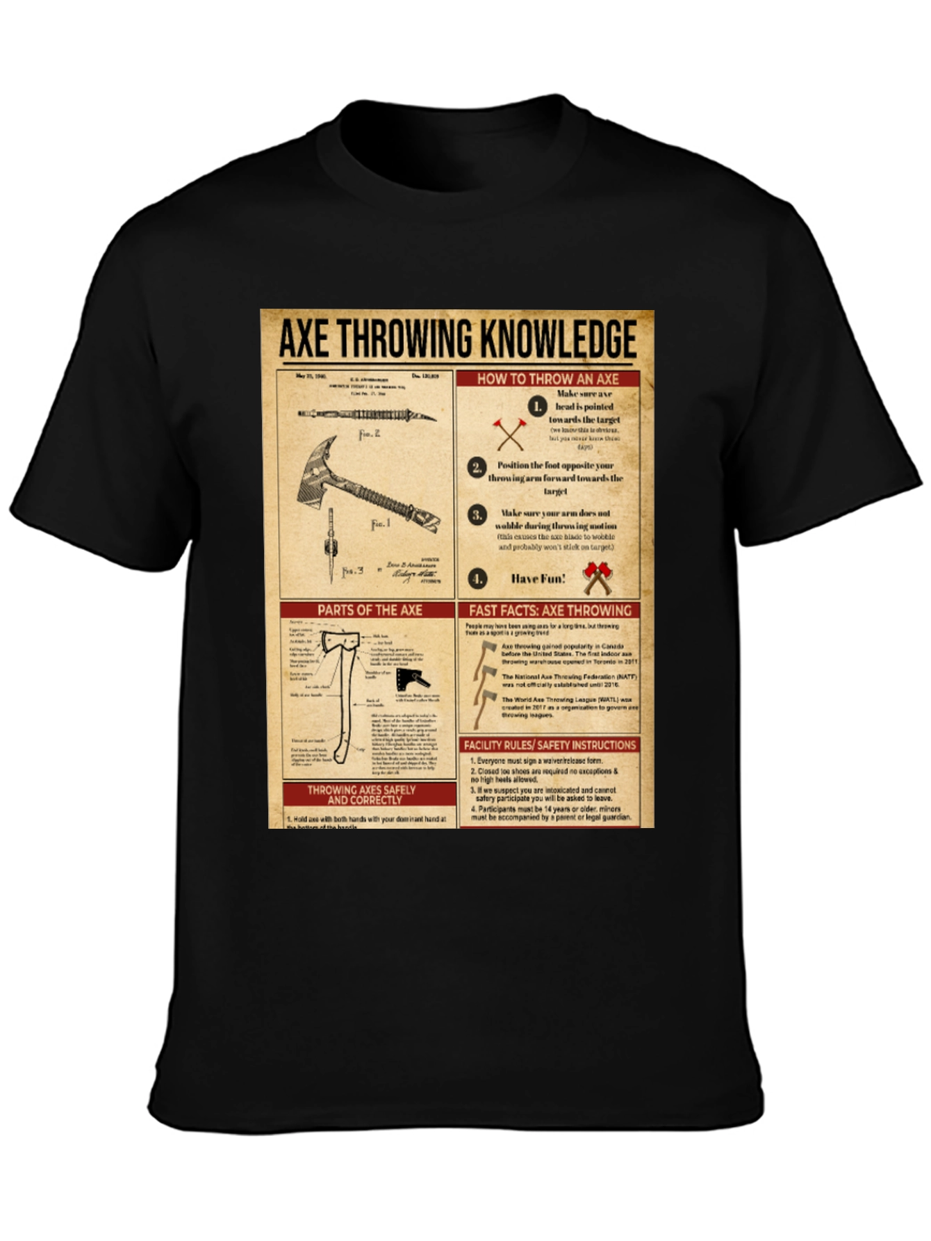 Axe Throwing Knowledge T-Shirt