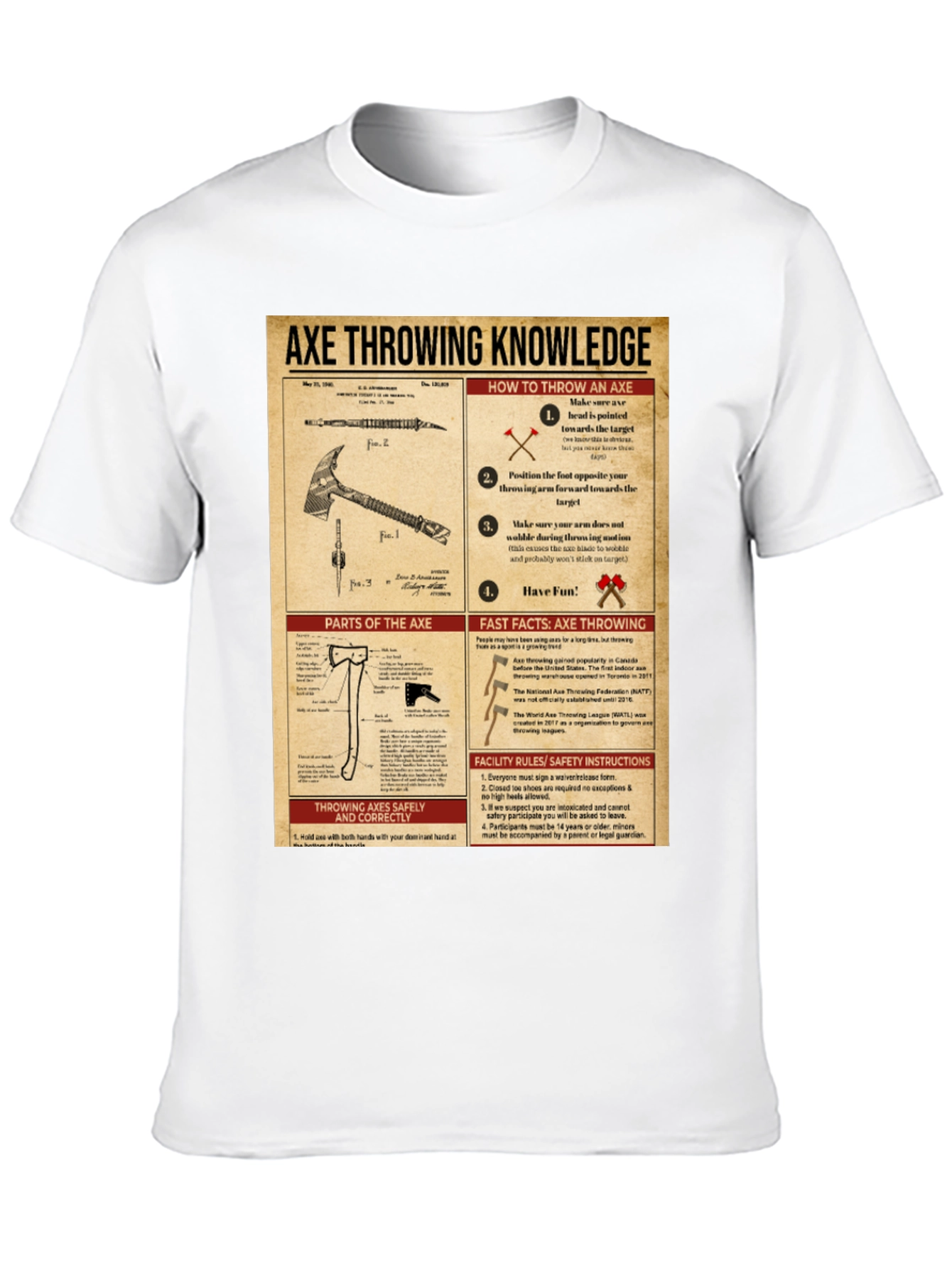 Axe Throwing Knowledge T-Shirt