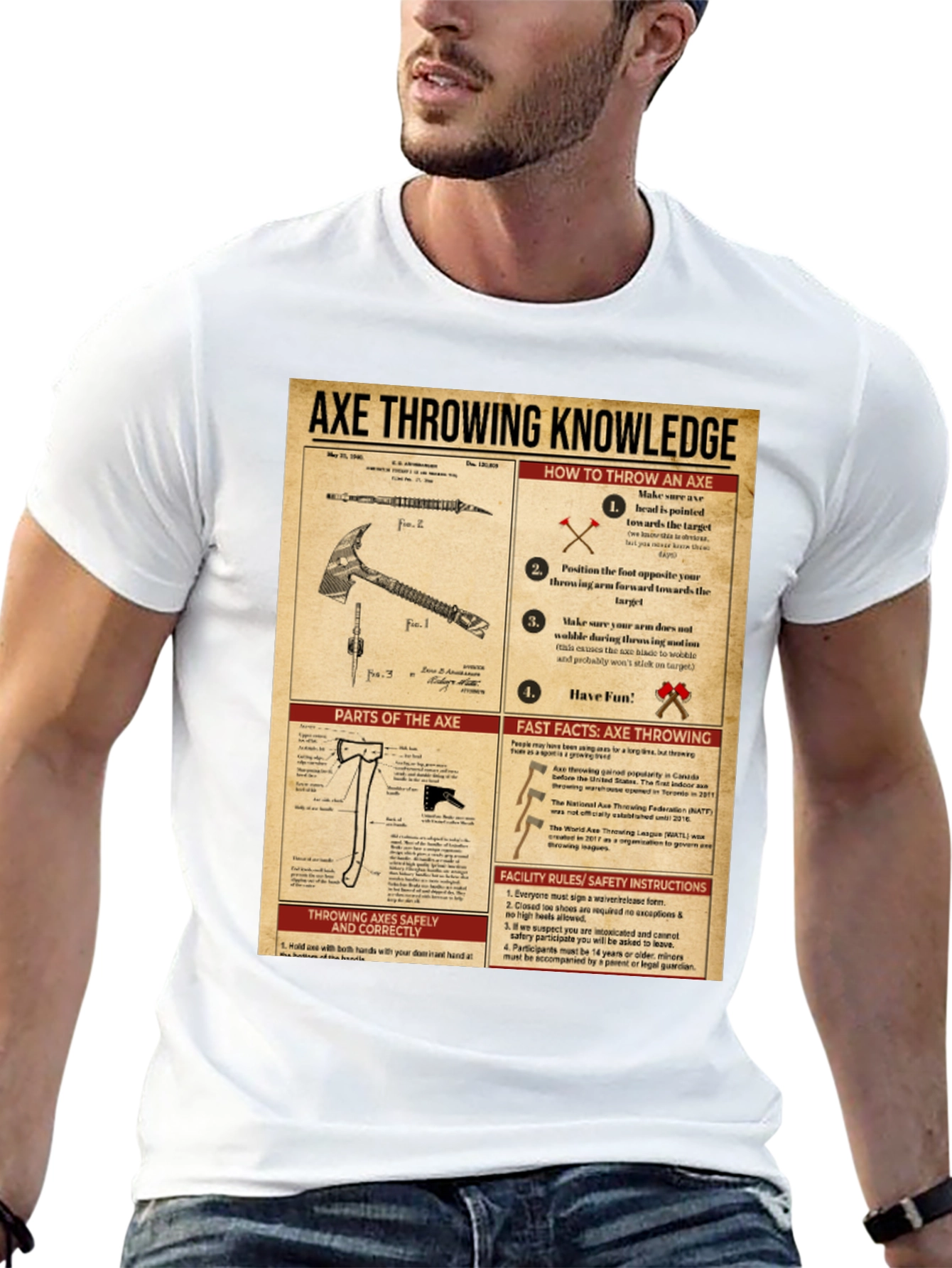 Axe Throwing Knowledge T-Shirt