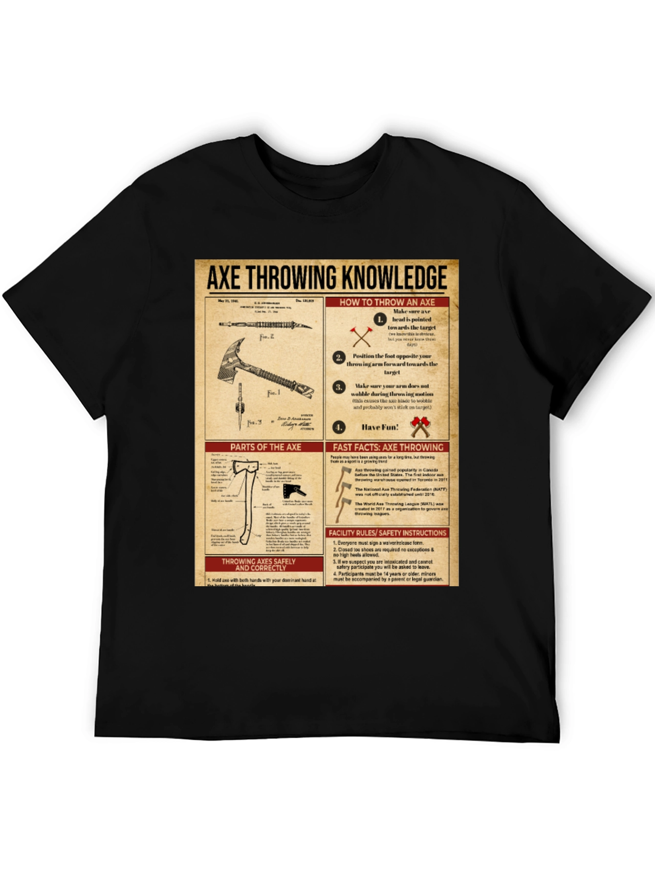 Axe Throwing Knowledge T-Shirt
