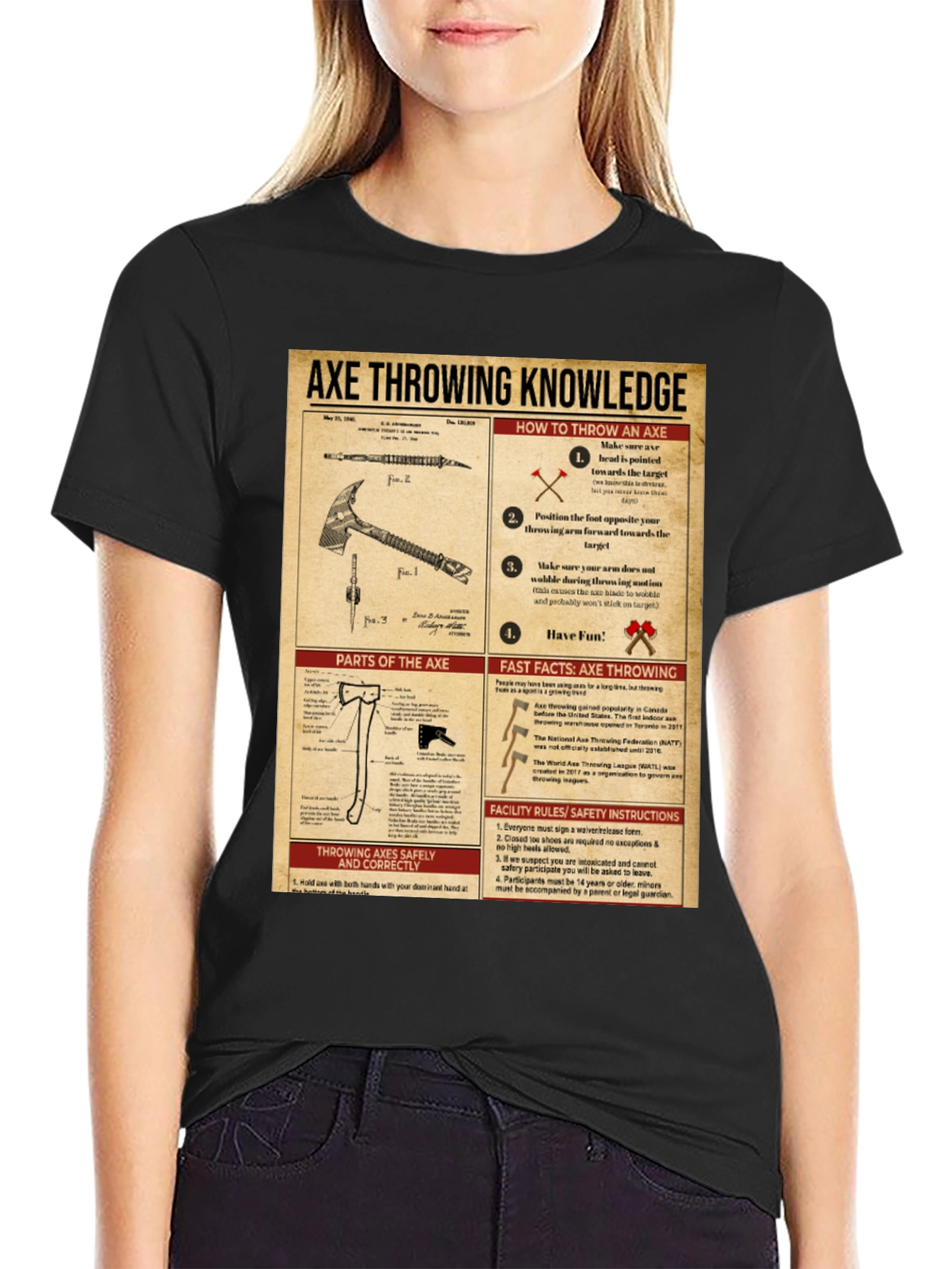 Axe Throwing Knowledge T-Shirt