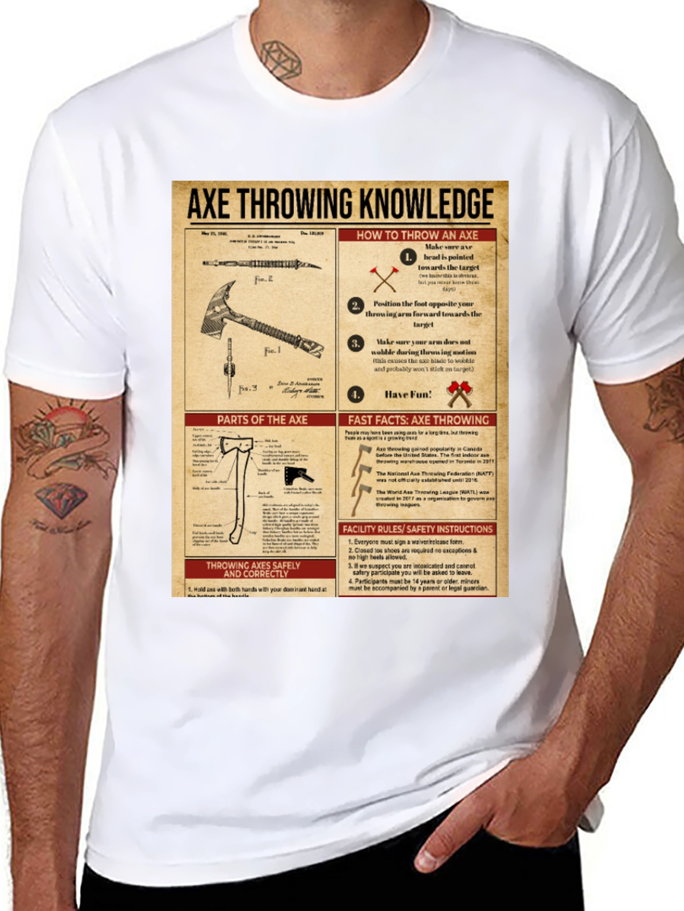 Axe Throwing Knowledge T-Shirt