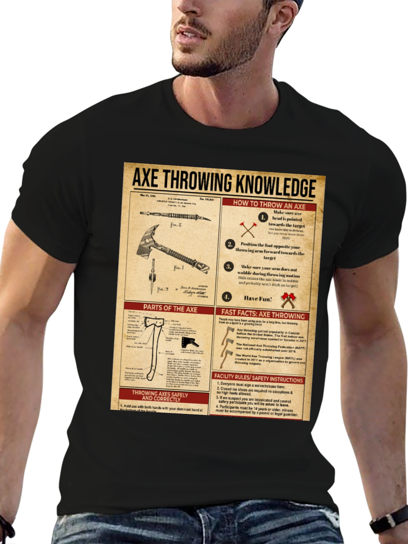 Axe Throwing Knowledge T-Shirt